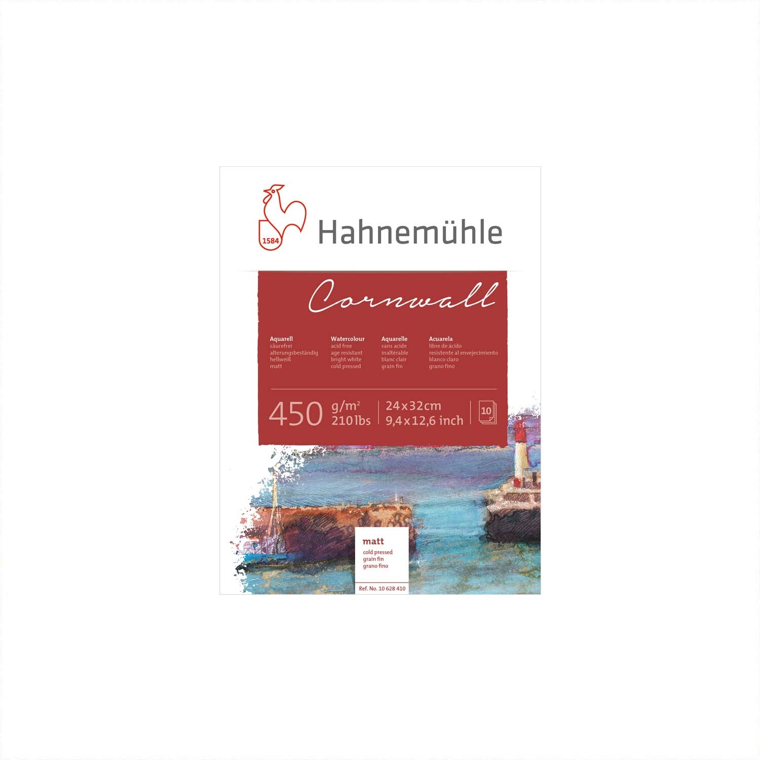 Aquarellblock Cornwall matt 450g/m² 10 Blatt