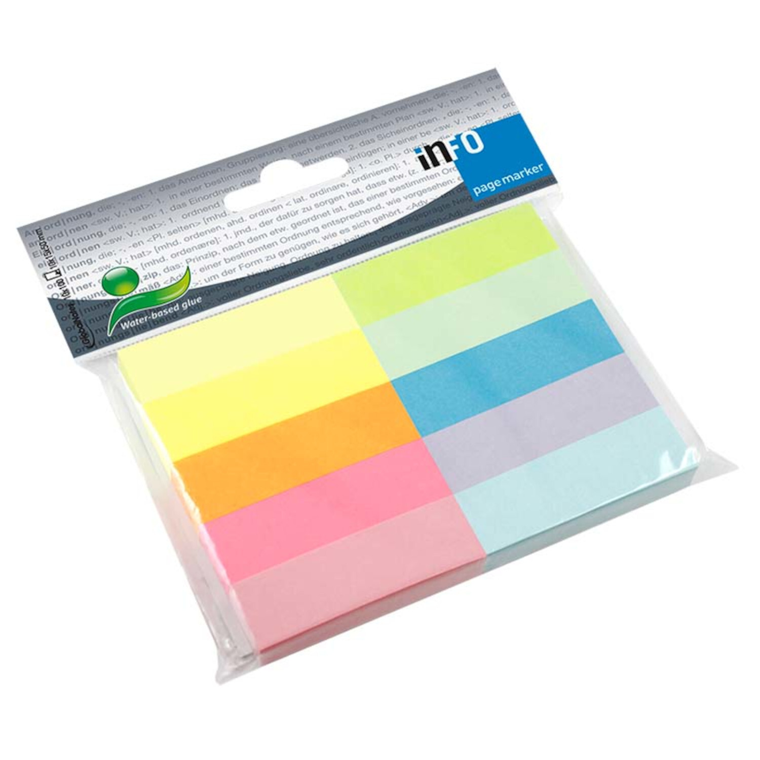 inFO Haftnotiz 10 Farben 10x100 Blatt