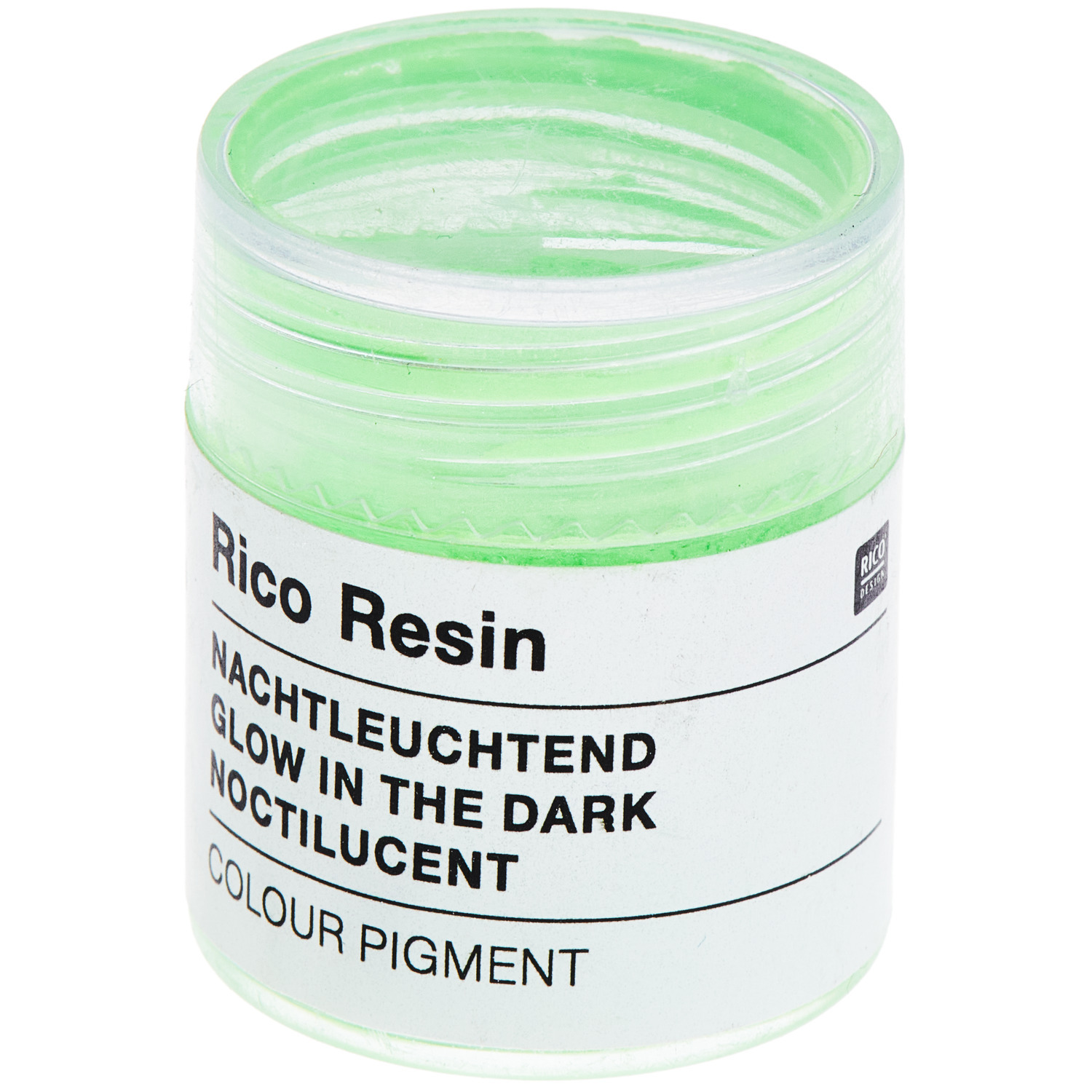 Rico Design Farbpigmente für Resin Neon nachtleuchtend Neon Grün
