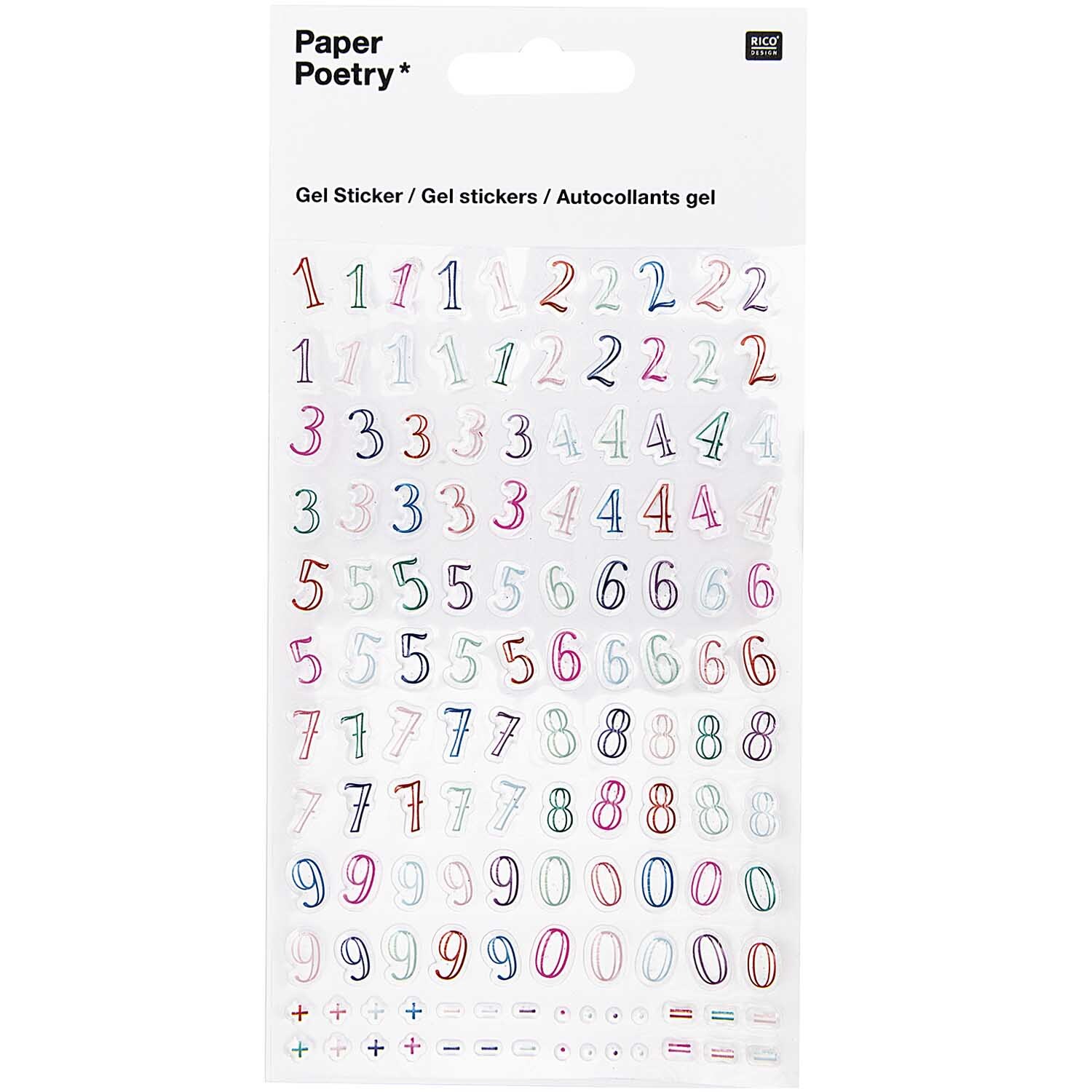 Paper Poetry Sticker Zahlen graffity mehrfarbig Paper Poetry Sticker Zahlen graffity mehrfarbig