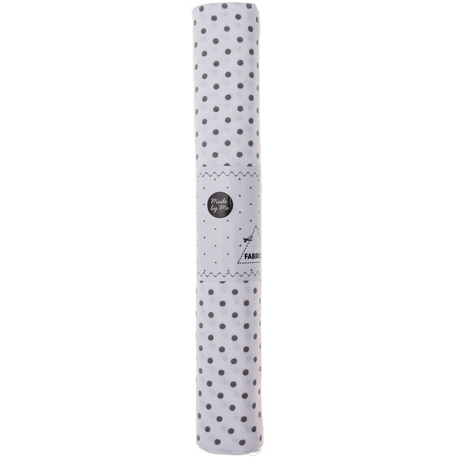 Stoff Punkte klein weiß-grau 50x140cm Stoff Punkte klein weiß-grau 50x140cm