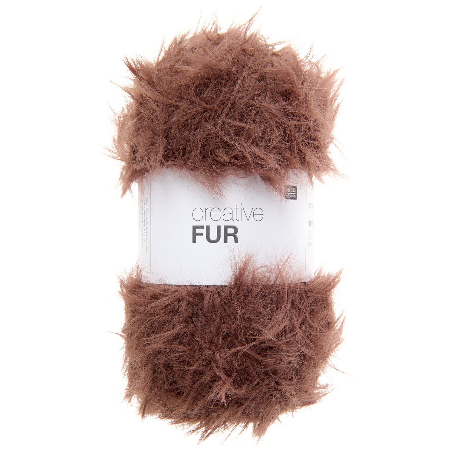Creative Fur Strickset Jacke Modell 31 aus Lovewool No. 23, Rico Design Kunstfellgarn, flauschiges Knäuel mit Etikett, 100g 130m für kuschelige Strickprojekte