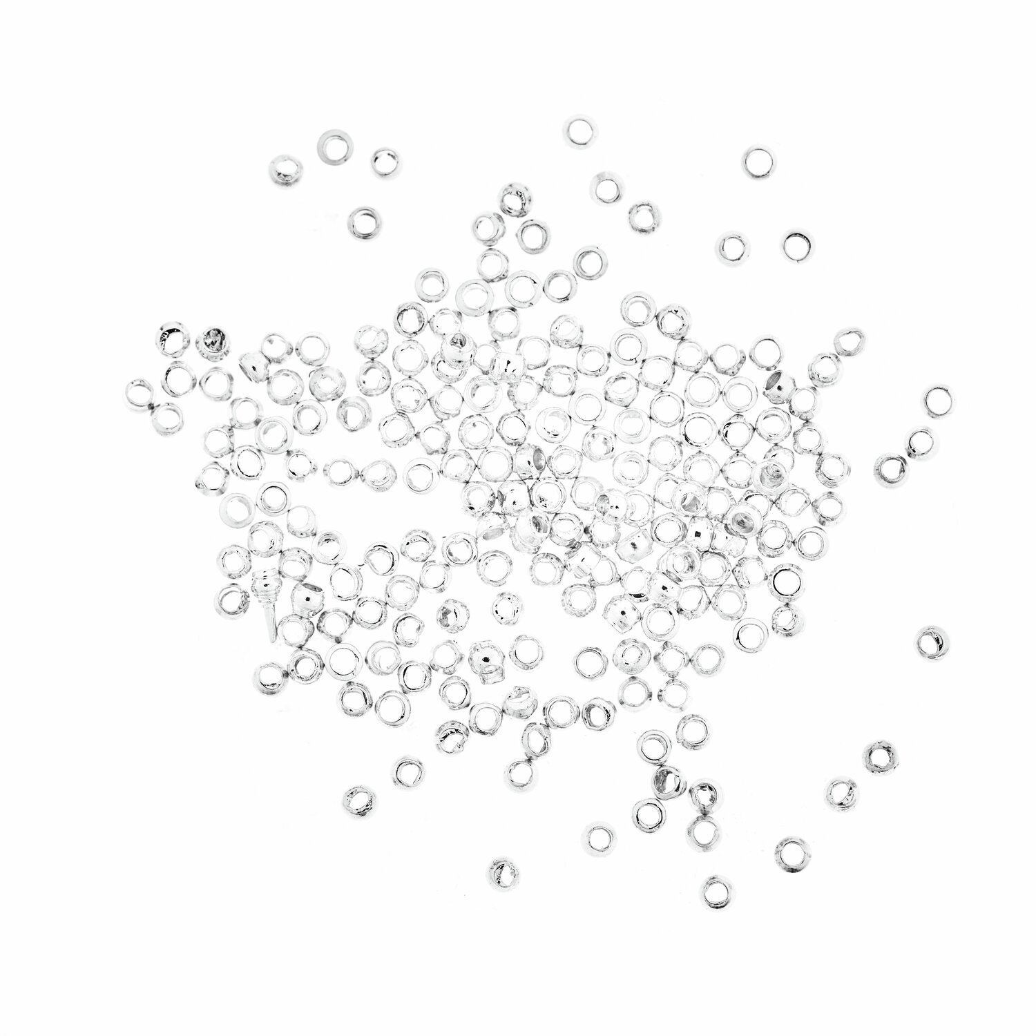 QuetschPerle silber 1,5mm 200 Stück