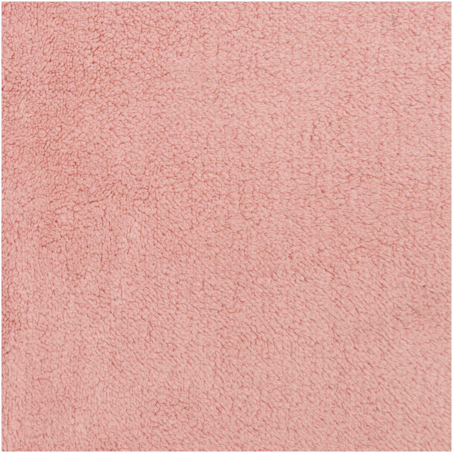 Meterware Teddyplüsch in Rosa von Rico Design, ideal für kuschelige Nähprojekte, 155 cm breit.