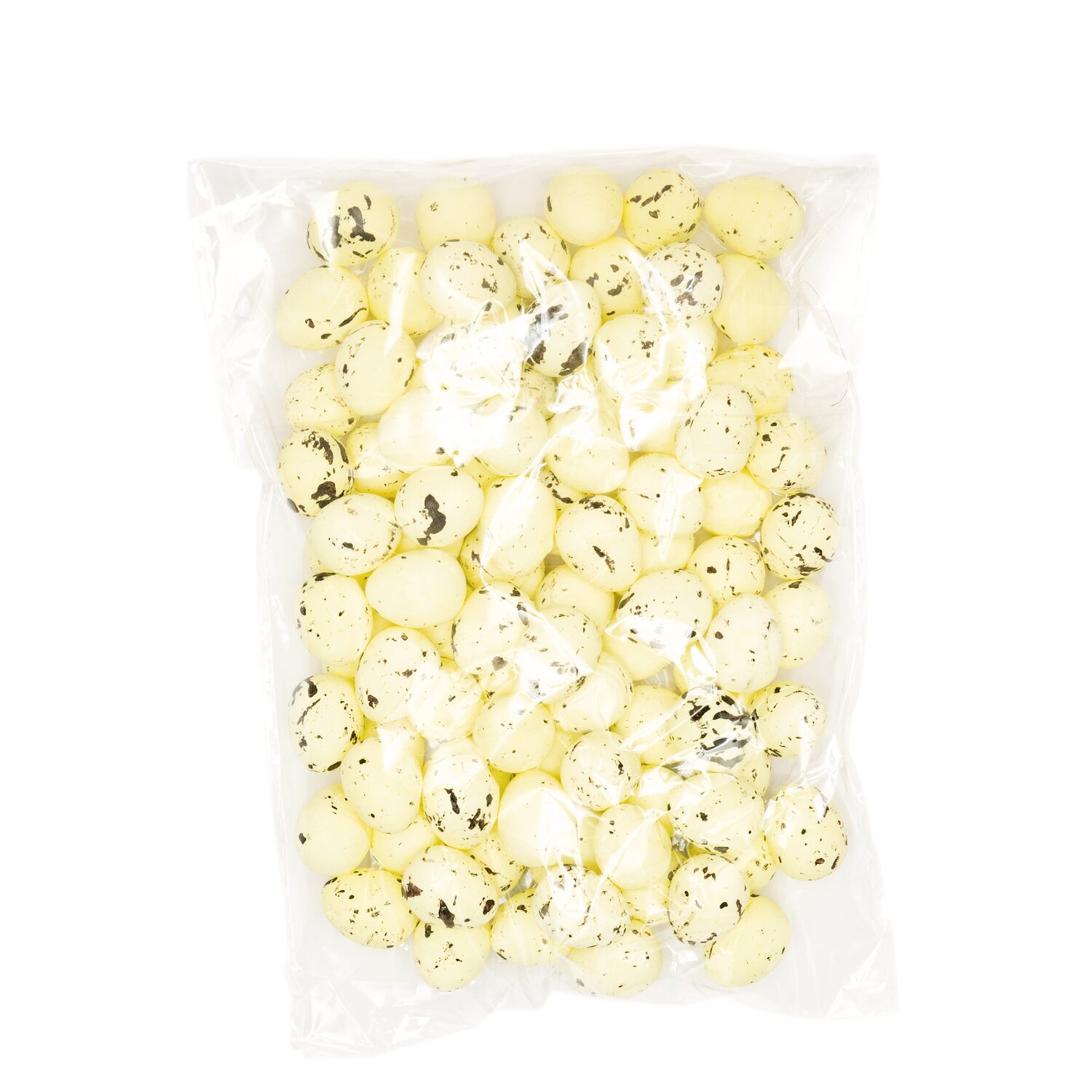 Eier aus Polyschaum creme-schwarz 100 Stück 1,5x1,8cm von Rico Design