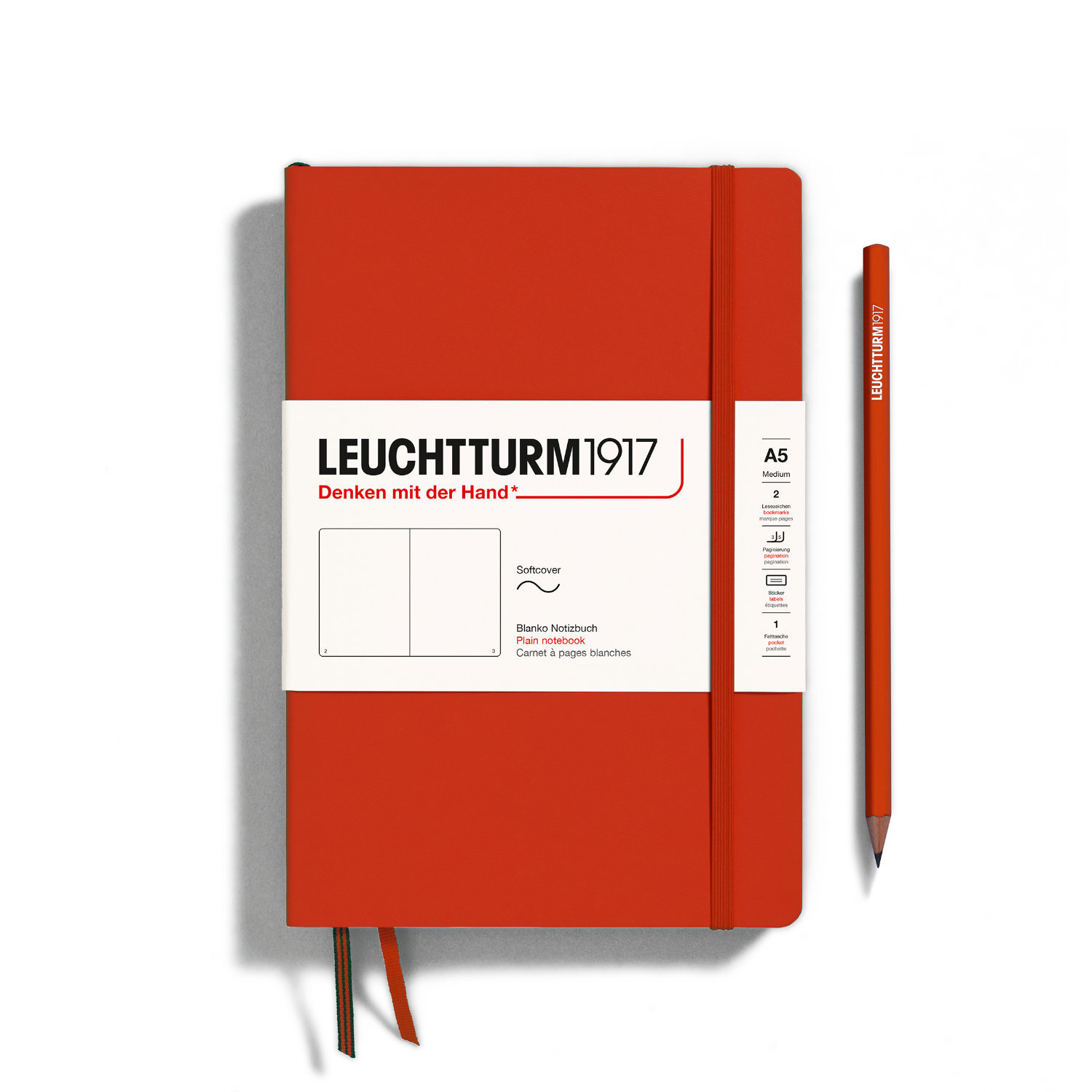 Notizbuch Medium blanko Softcover A5