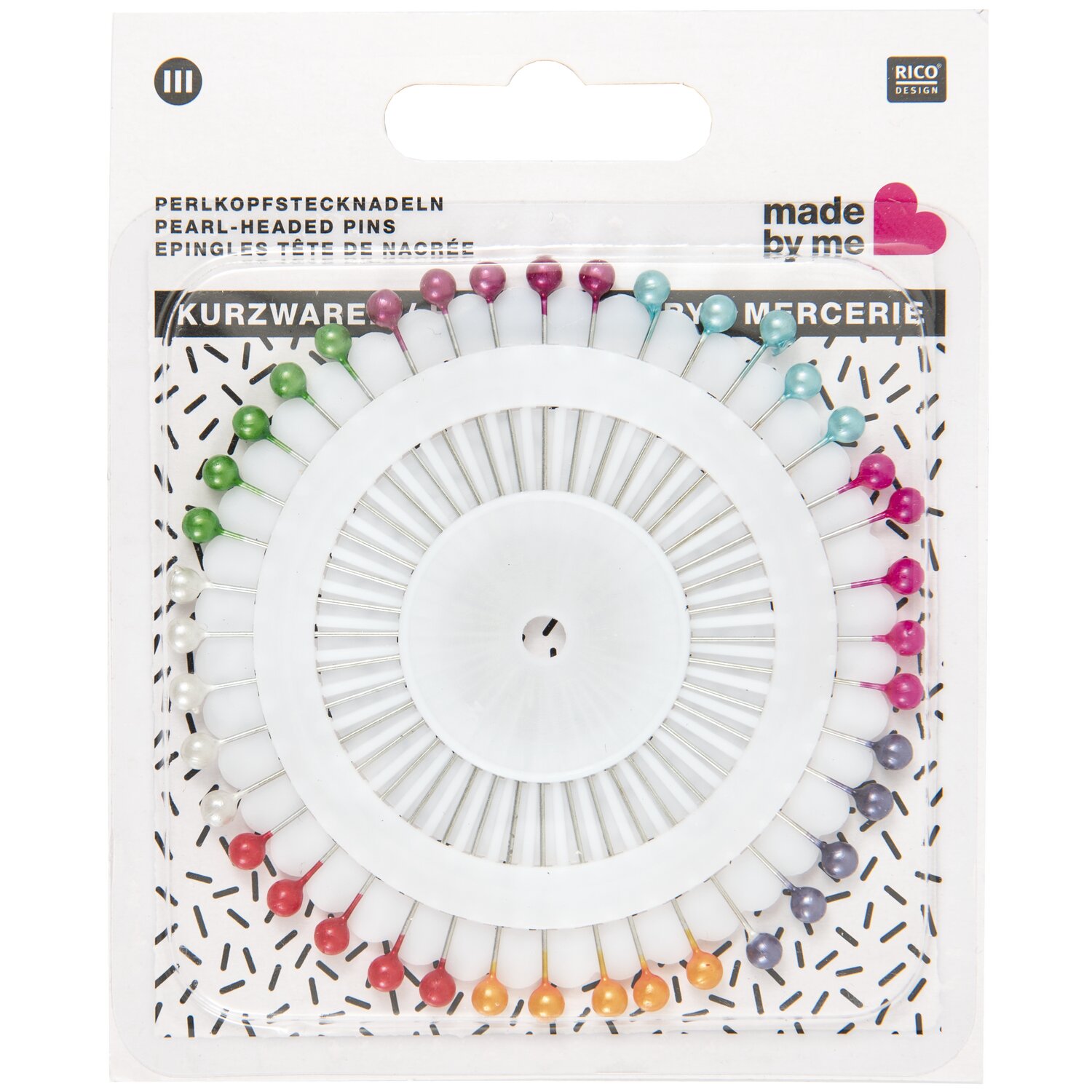 Stecknadeln mit Perlkopf 40 Stück von Rico Design
