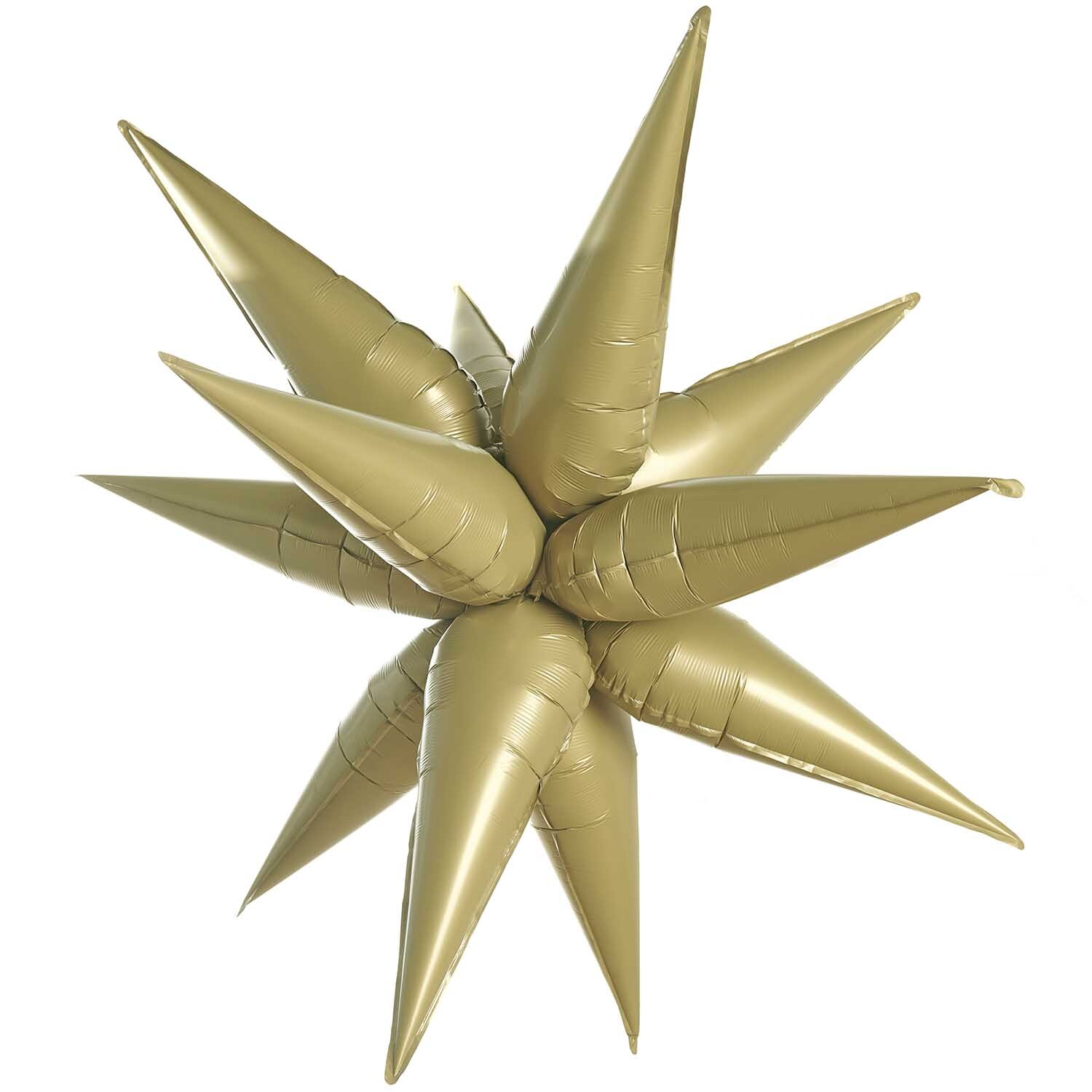Folienballon 3D-Stern gold Folienballon 3D-Stern gold
