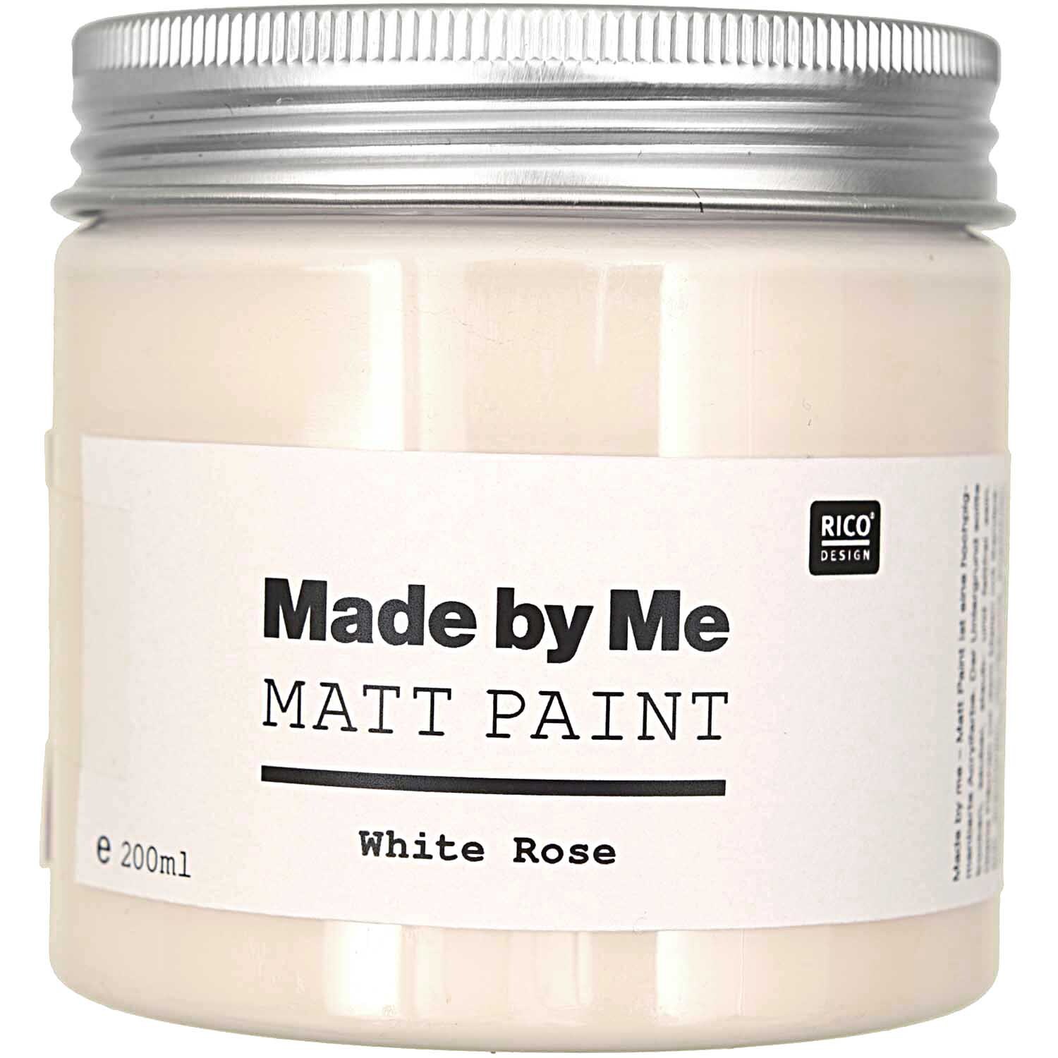 Matt Paint 200ml Farbe White Rose von Rico Design Matt Paint 200ml Farbe White Rose von Rico Design