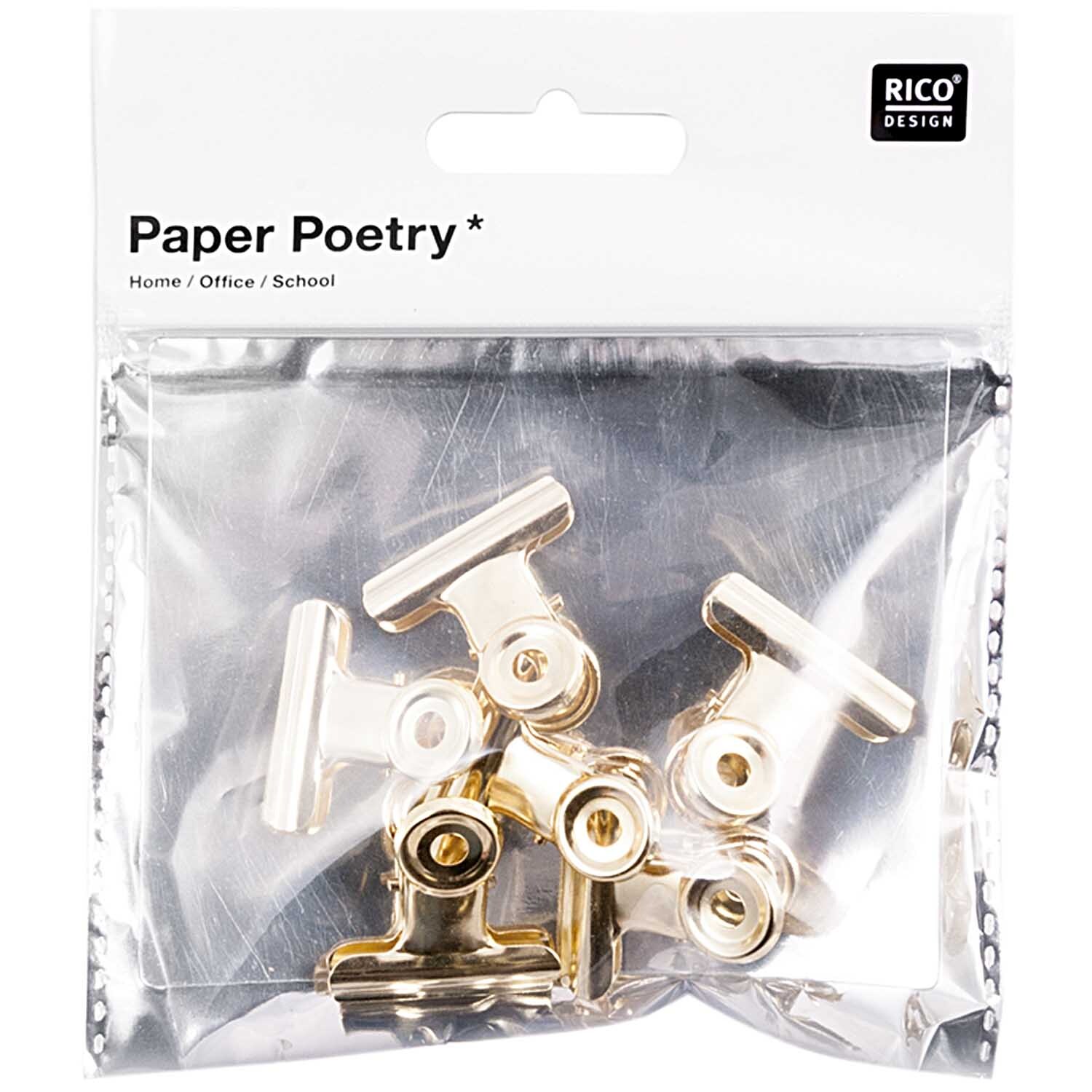 Paper Poetry Klemmbrettklammern gold 30mm 6 Stück Paper Poetry Klemmbrettklammern gold 30mm 6 Stück