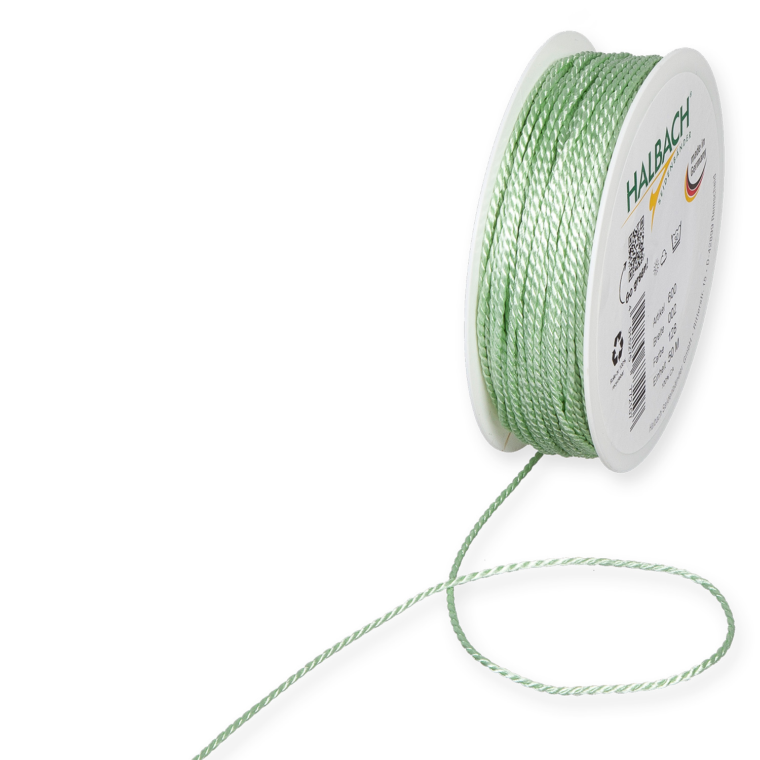 Halbach Kordel 2mm 10m Mint