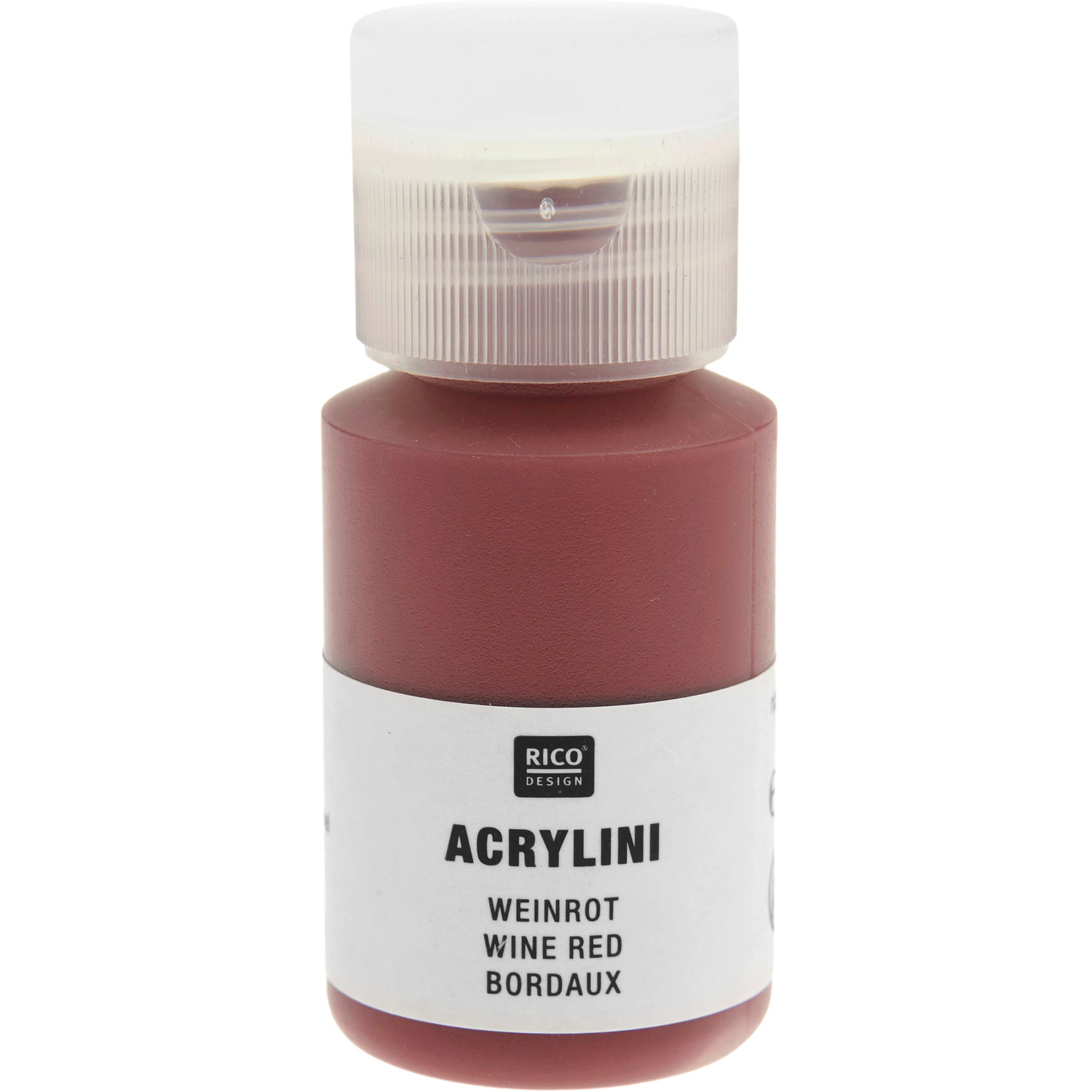 Rico Design Acrylini Acrylfarbe Weinrot