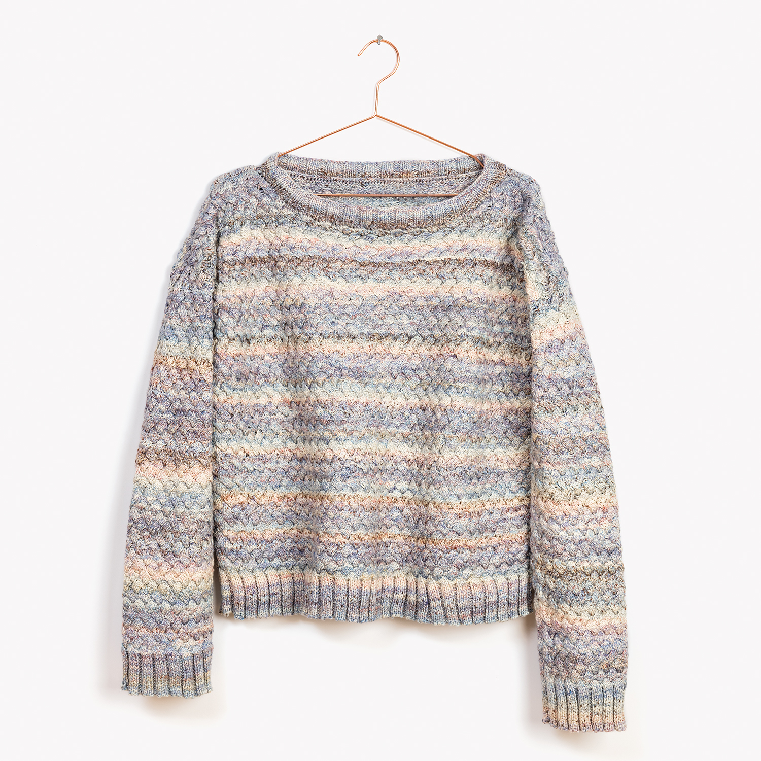 Strickanleitung Pullover und Tuch aus Fashion Cotton Double Printed dk von idee. Creativmarkt