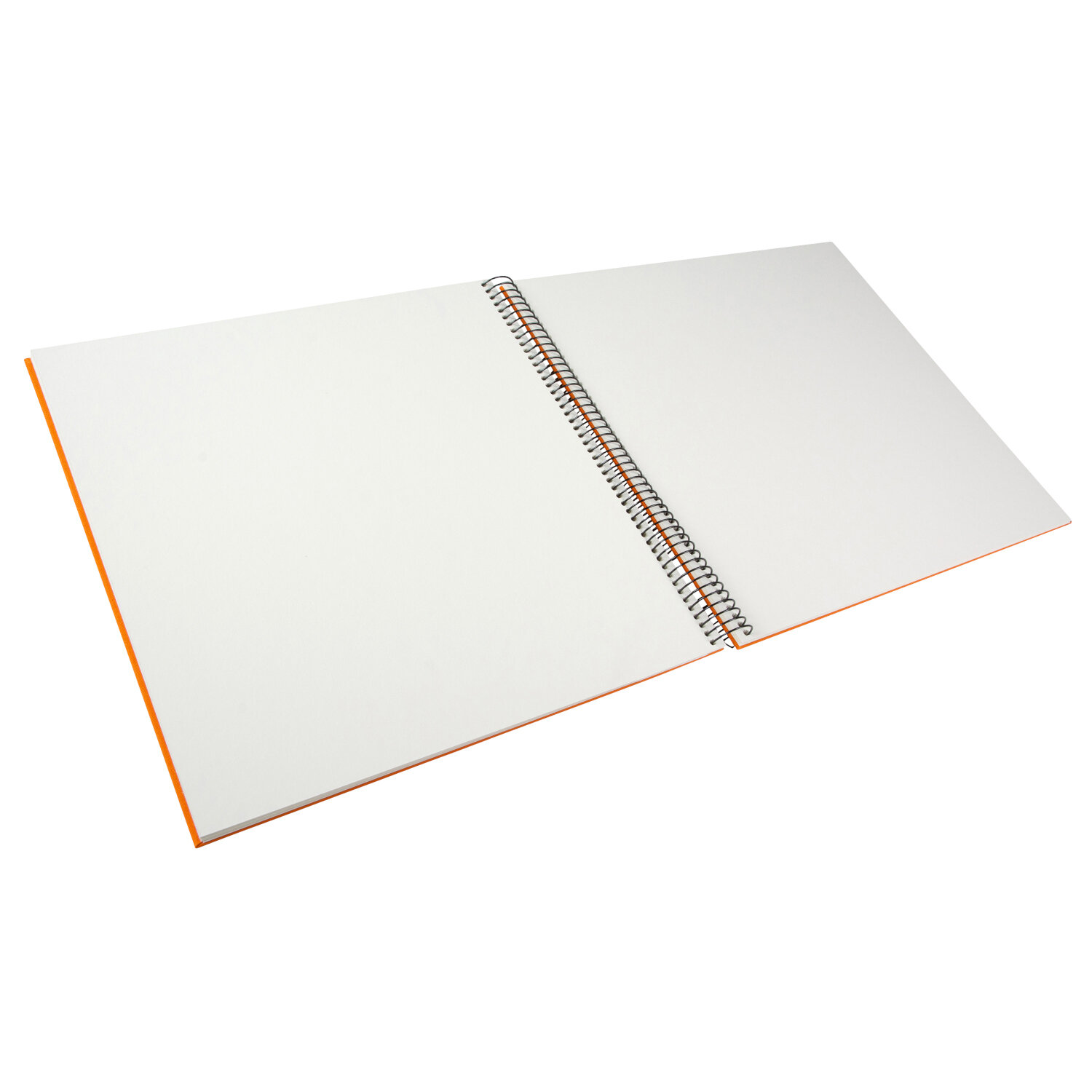 Spiralalbum 30x35cm Leinen 40 weiße Seiten Farbe Orange von Goldbuch Georg Brückner 