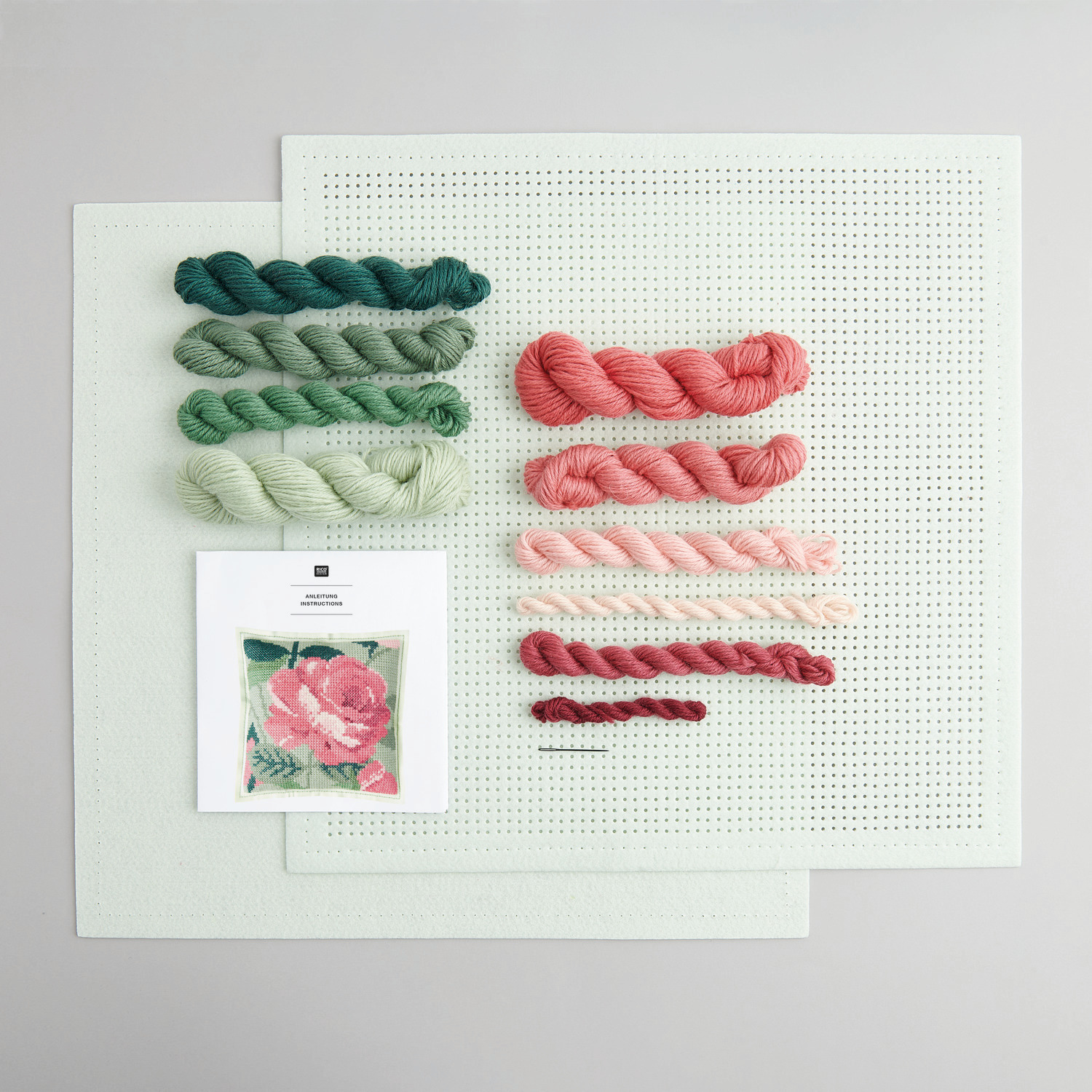 Filzkissen zum Besticken Rose Filzkissen zum Besticken Rose