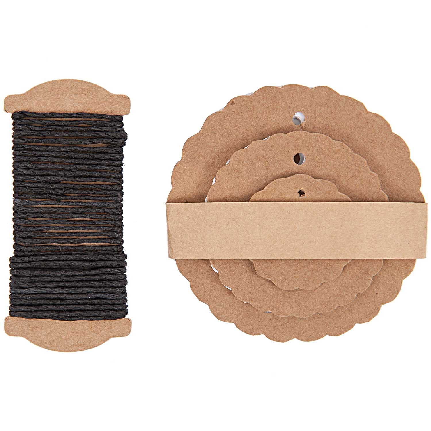 Paper Poetry Geschenkanhänger Rosette braun 30 Stück Paper Poetry Geschenkanhänger Rosette braun 30 Stück