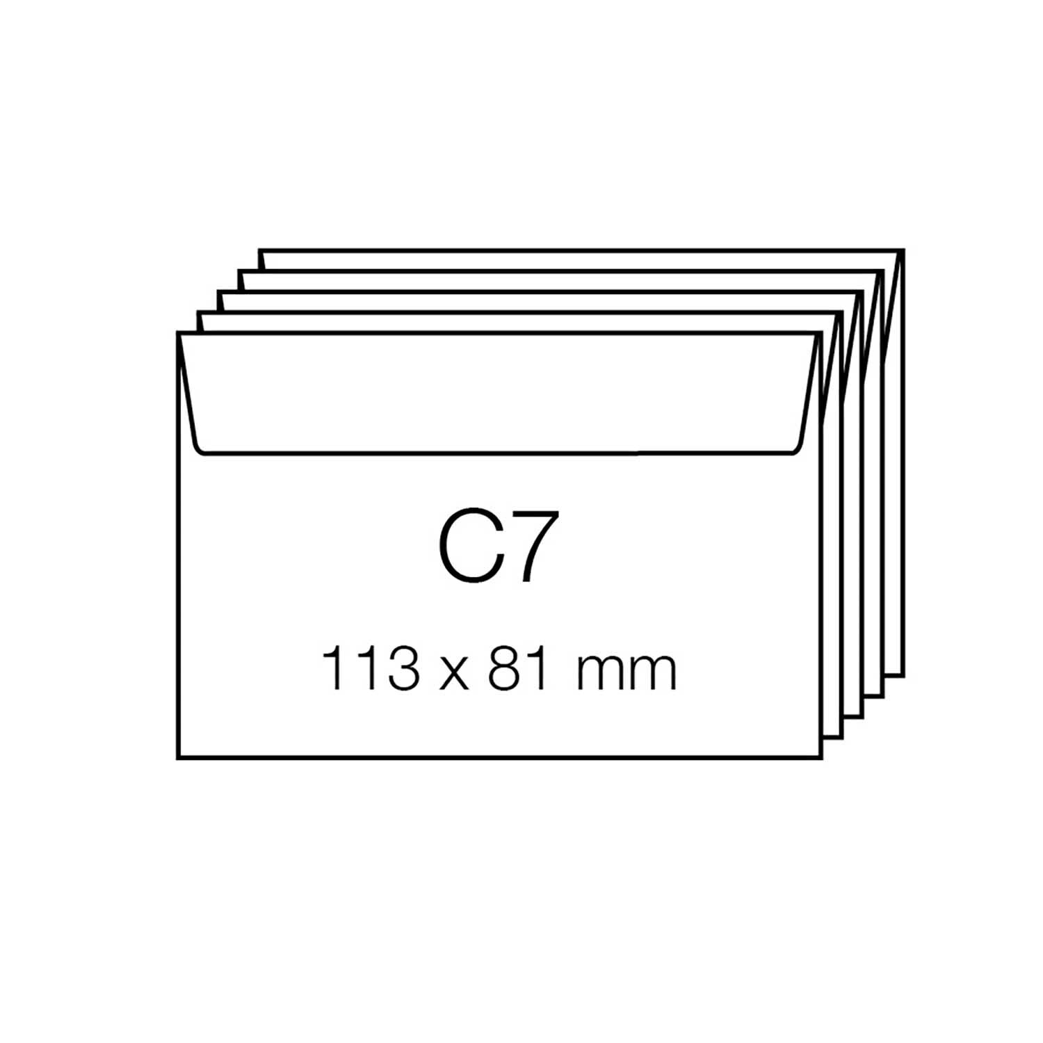 Paper Poetry Luxury Umschläge C7, 5 Stück, rosa, 113 x 81 mm, ideal für elegante Einladungen.