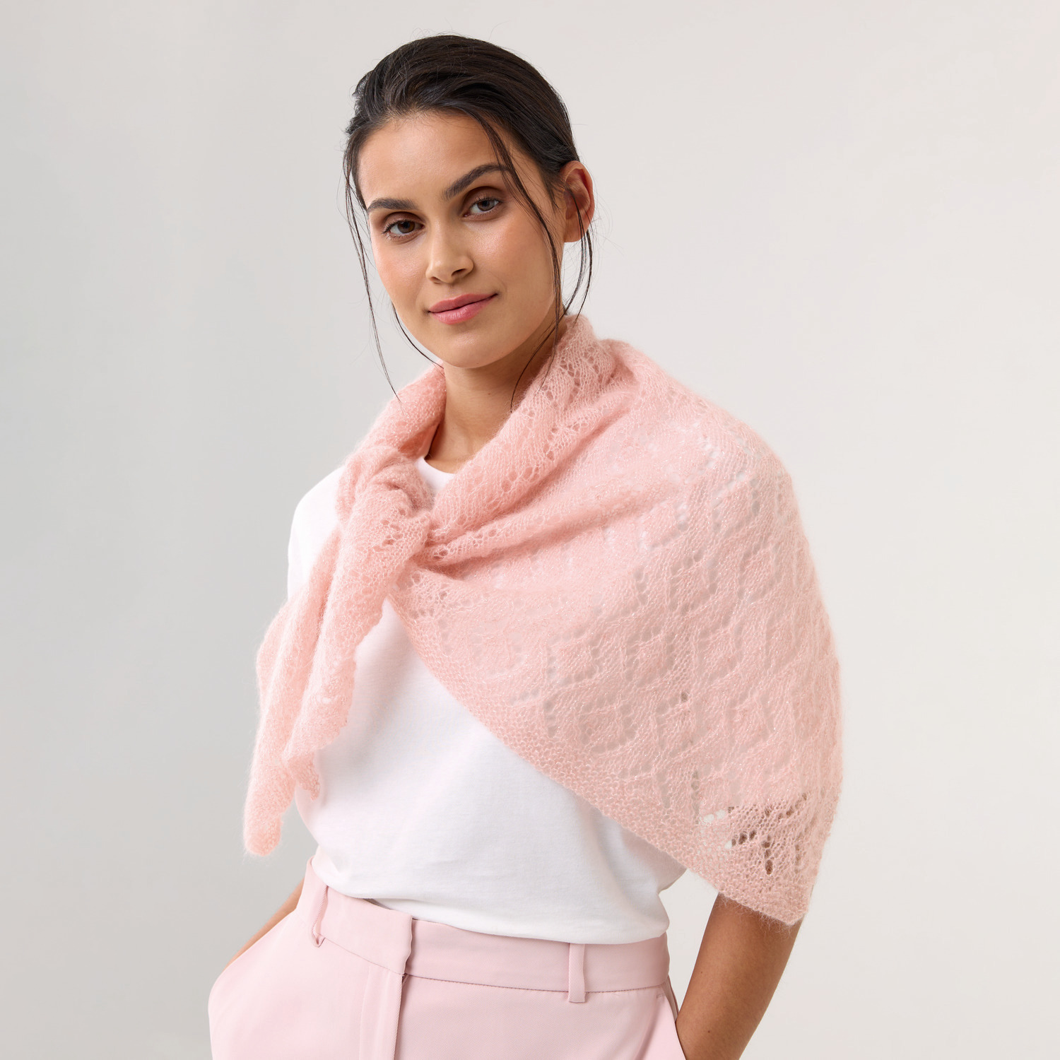 Strickset Dreieckstuch Modell 07a aus Die Neue Masche Nr. 9