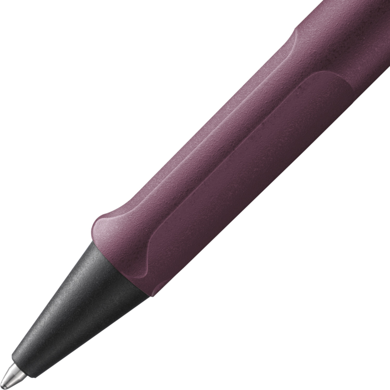 Lamy safari Kugelschreiber in Scarlet mit ergonomischem Griff und schwarzer Spitze.