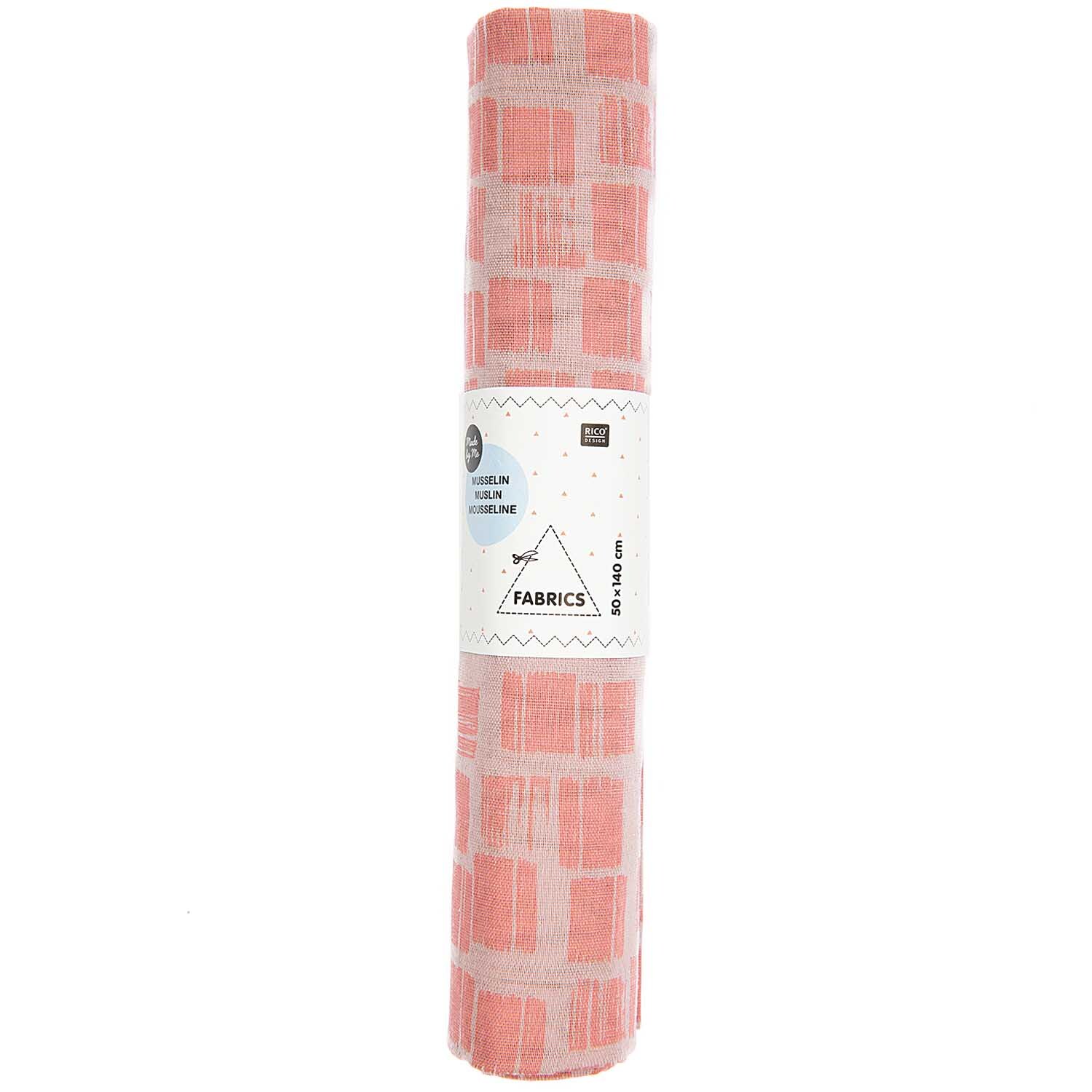 Musselin-Druckstoff Nature Matters Muster mauve-rosa 50x140cm Musselin-Druckstoff Nature Matters Muster mauve-rosa 50x140cm