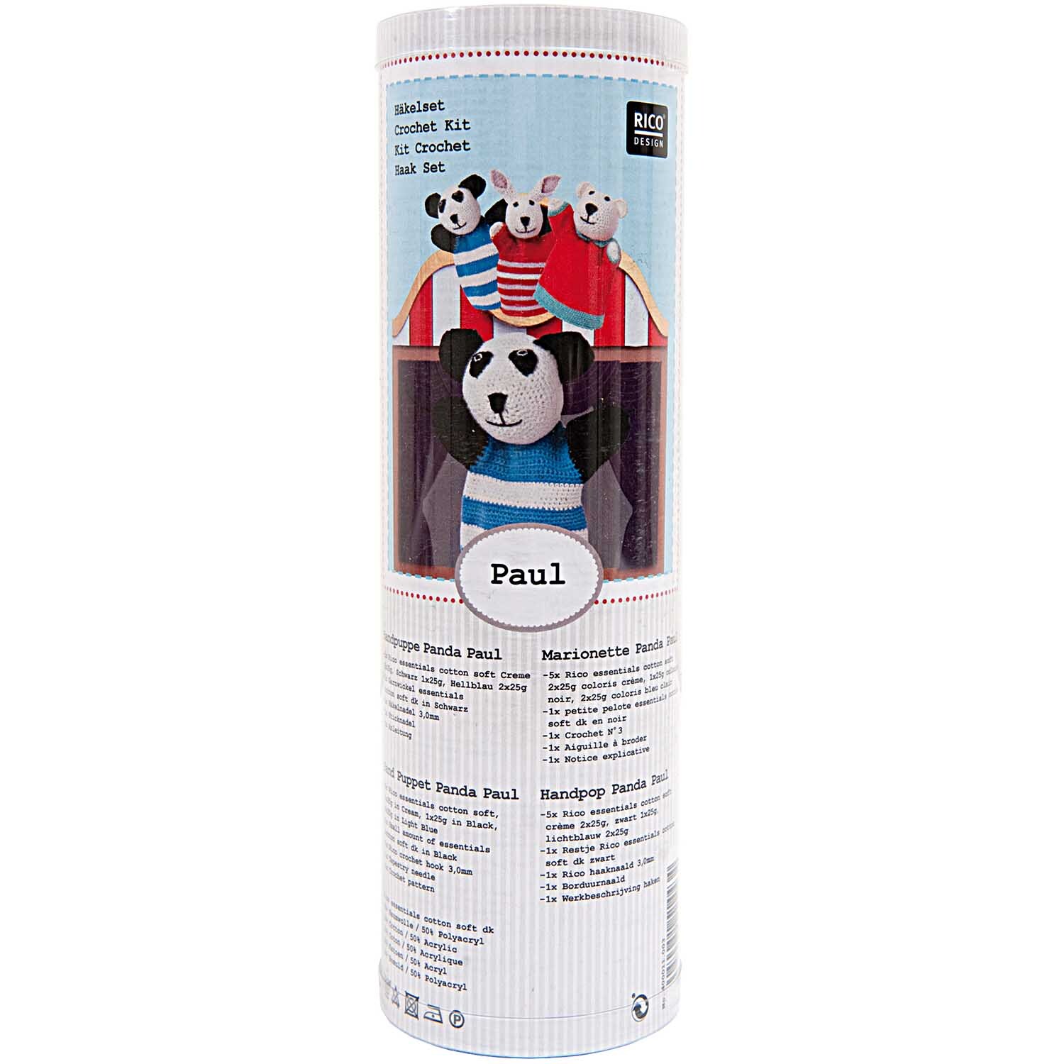 Häkelset Handpuppe Panda Paul Häkelset Handpuppe Panda Paul