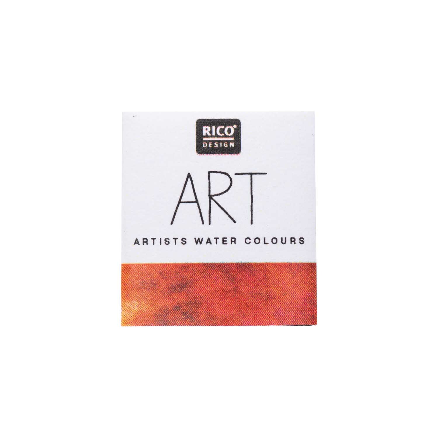 Rico Design ART Künstler Aquarellfarbe halbes Näpfchen Rotbraun