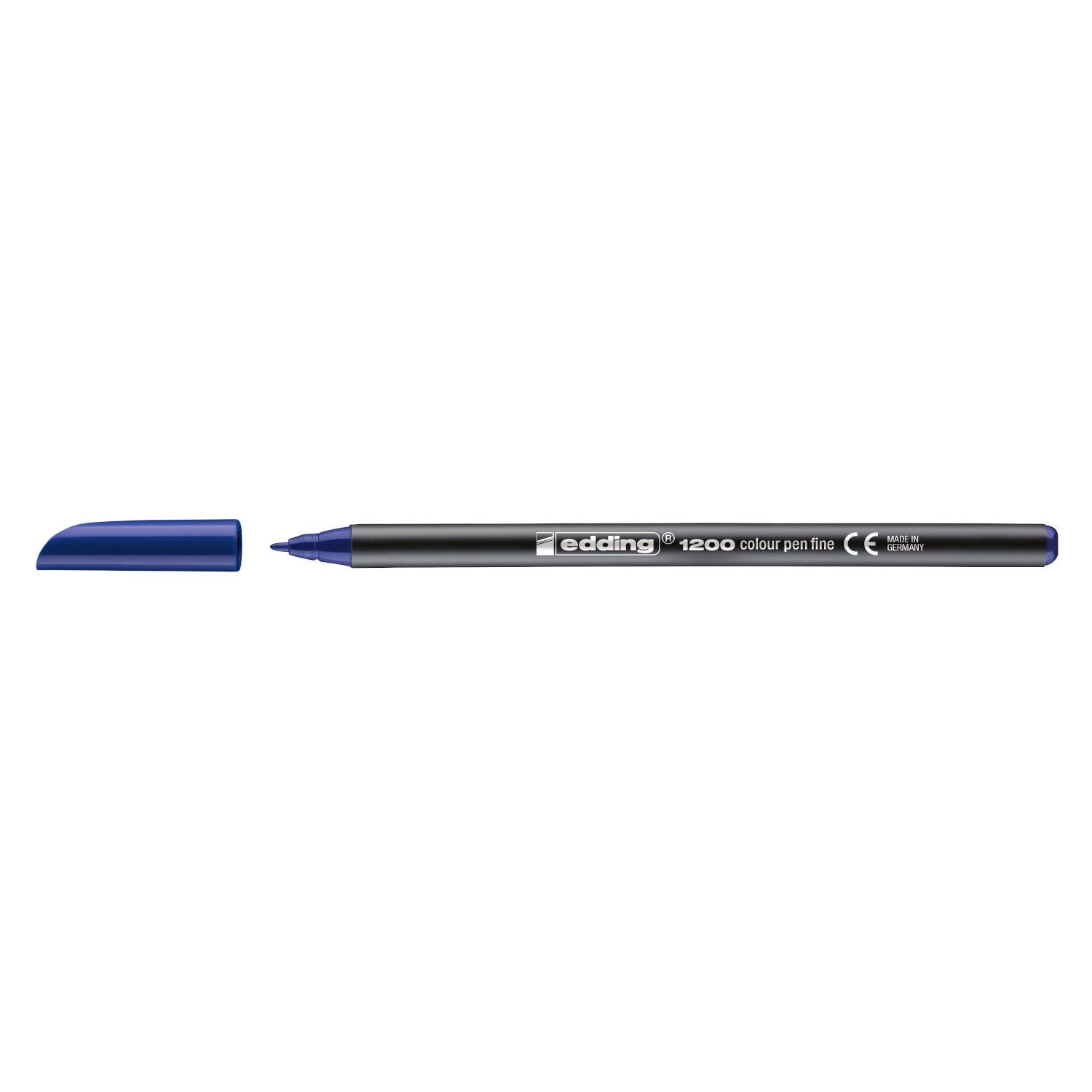 1200 colour pen 0,5-1mm Farbe Blau von edding International 1200 colour pen 0,5-1mm, edding: Blauer Stift mit abnehmbarer Kappe, ideal für präzises Schreiben.
