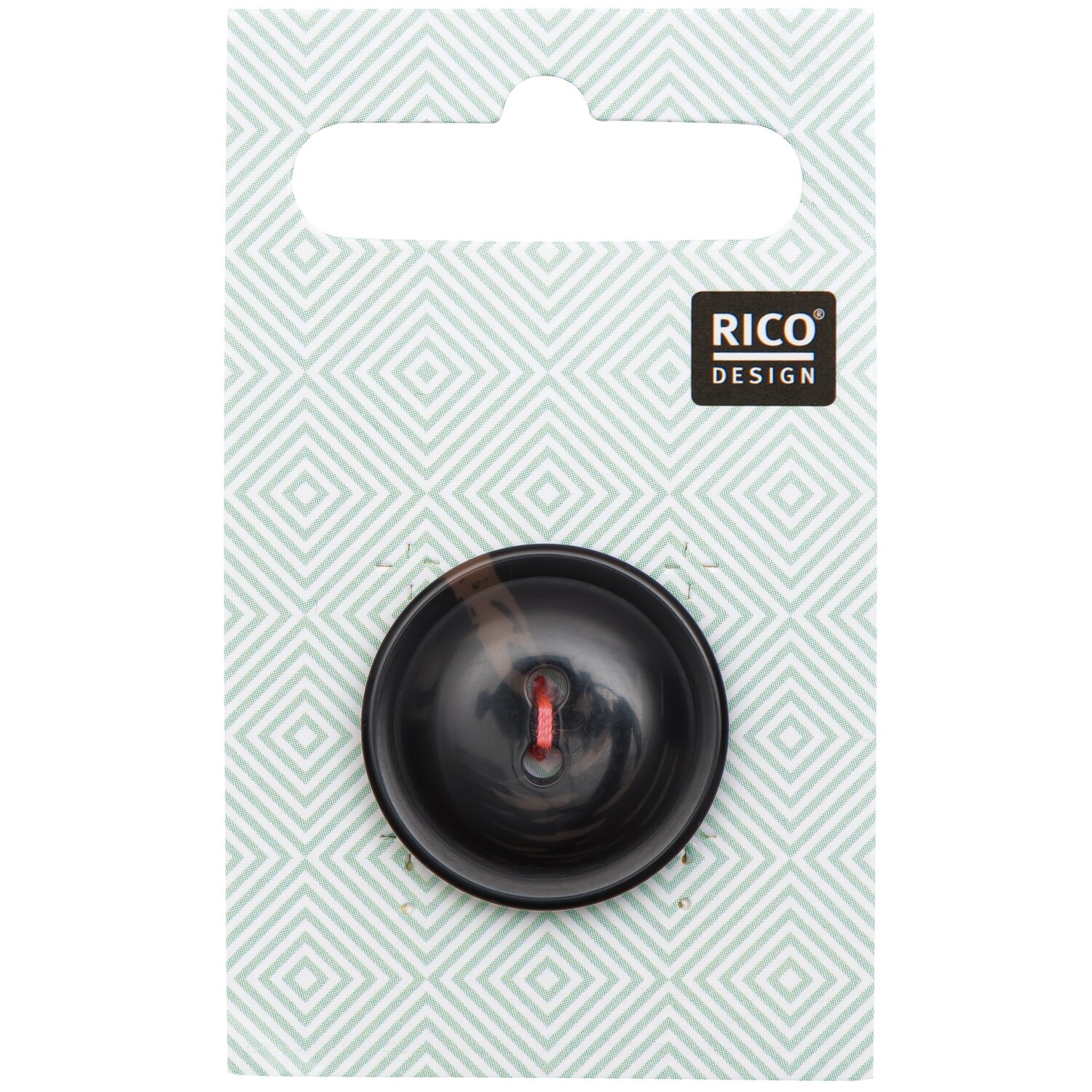 Knopf Schwarz 2,5cm 1 Stück von Rico Design