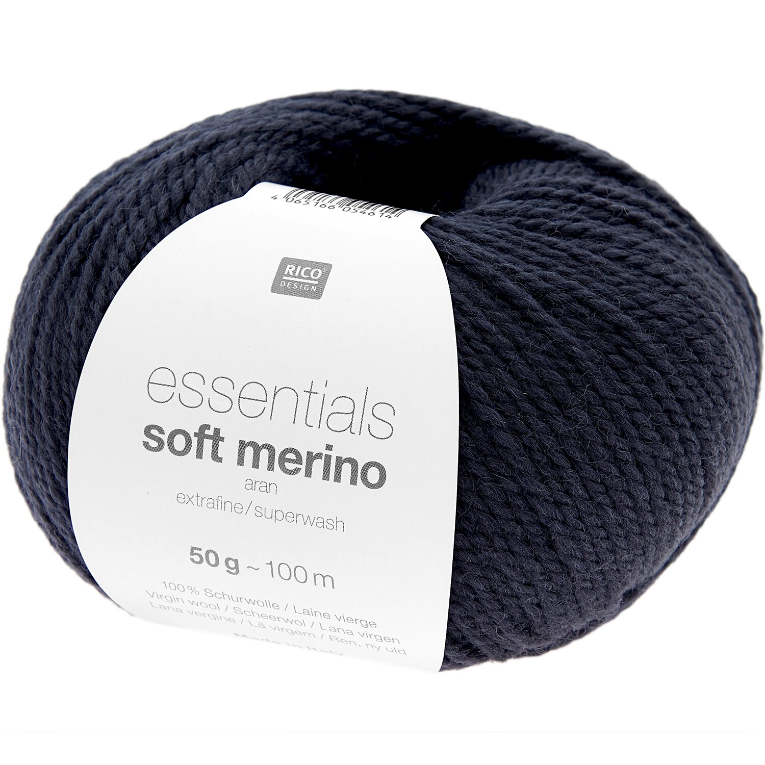 Rico Design Essentials Soft Merino aran Darkest Navy