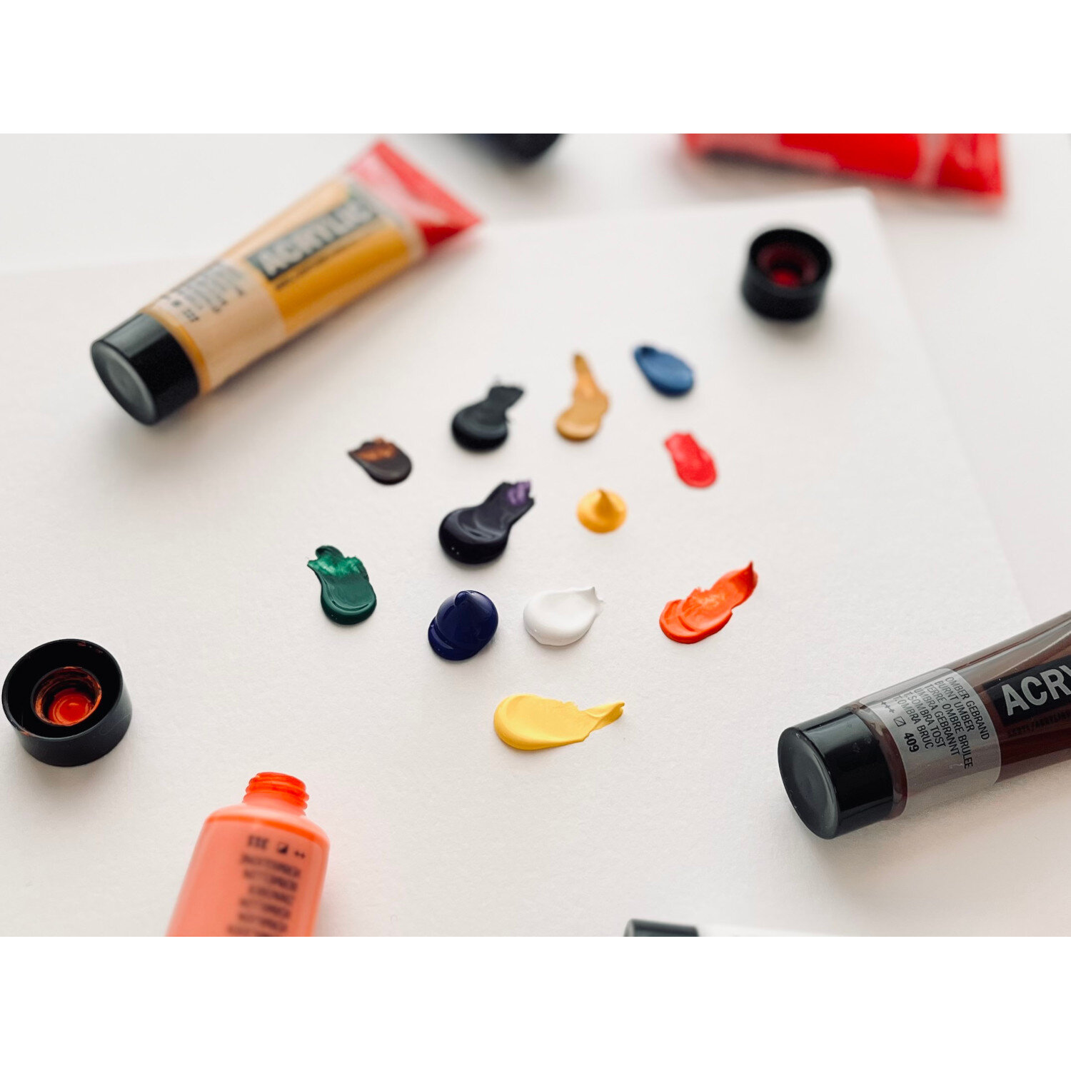 Acrylfarbe 120ml Farbe Titanbuff Hell von Royal Talens