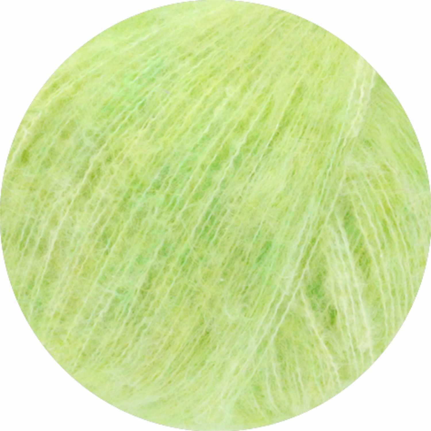 Bella: Weiches, hellgrünes Garn von Lana Grossa, ideal für leichte Strickprojekte, 25g 250m.