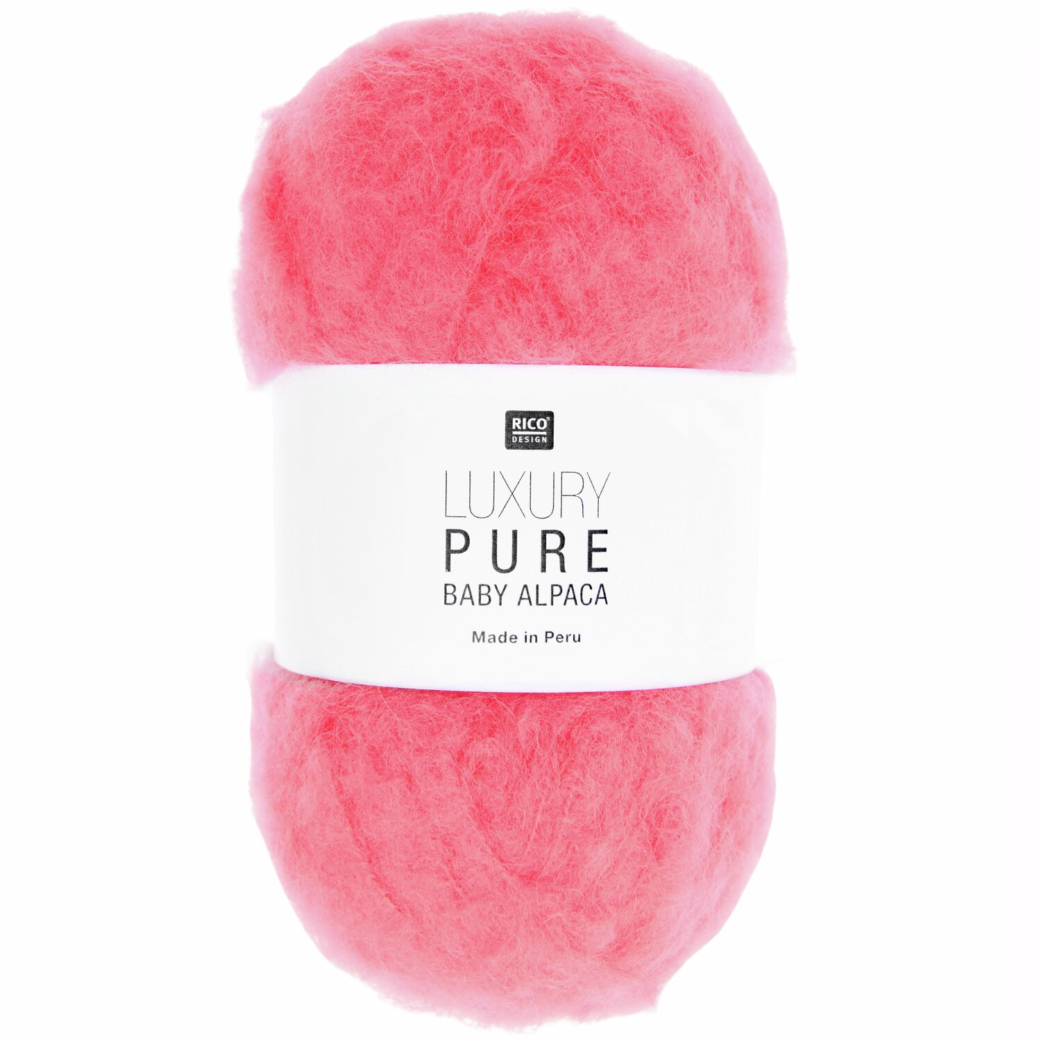 Luxury Pure Baby Alpaca 50g 150m Farbe Koralle von Rico Design