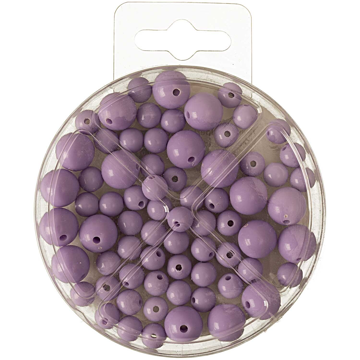 Perlen-Set 70-teilig Farbe Lila von Rico Design