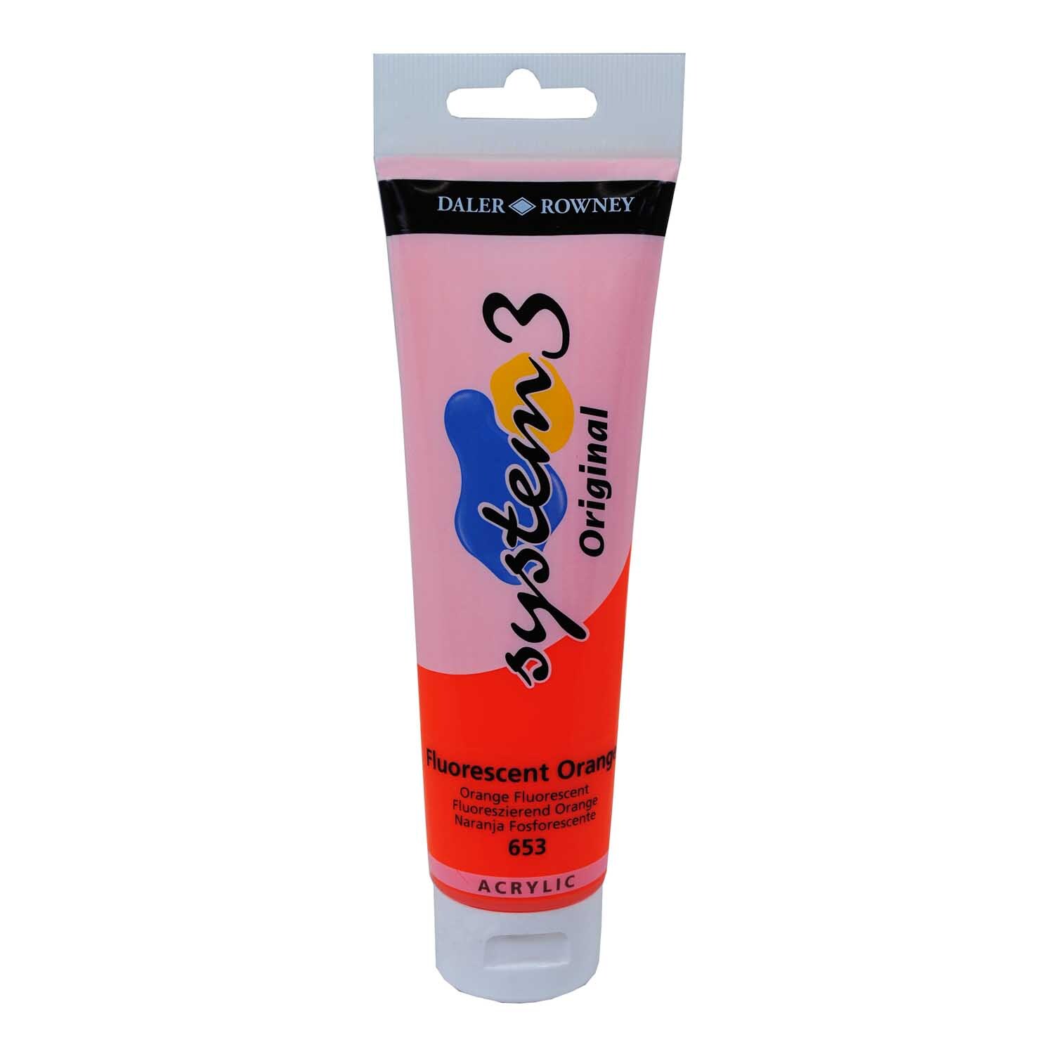 Daler-Rowney System 3 150ml Fluorescent Orange