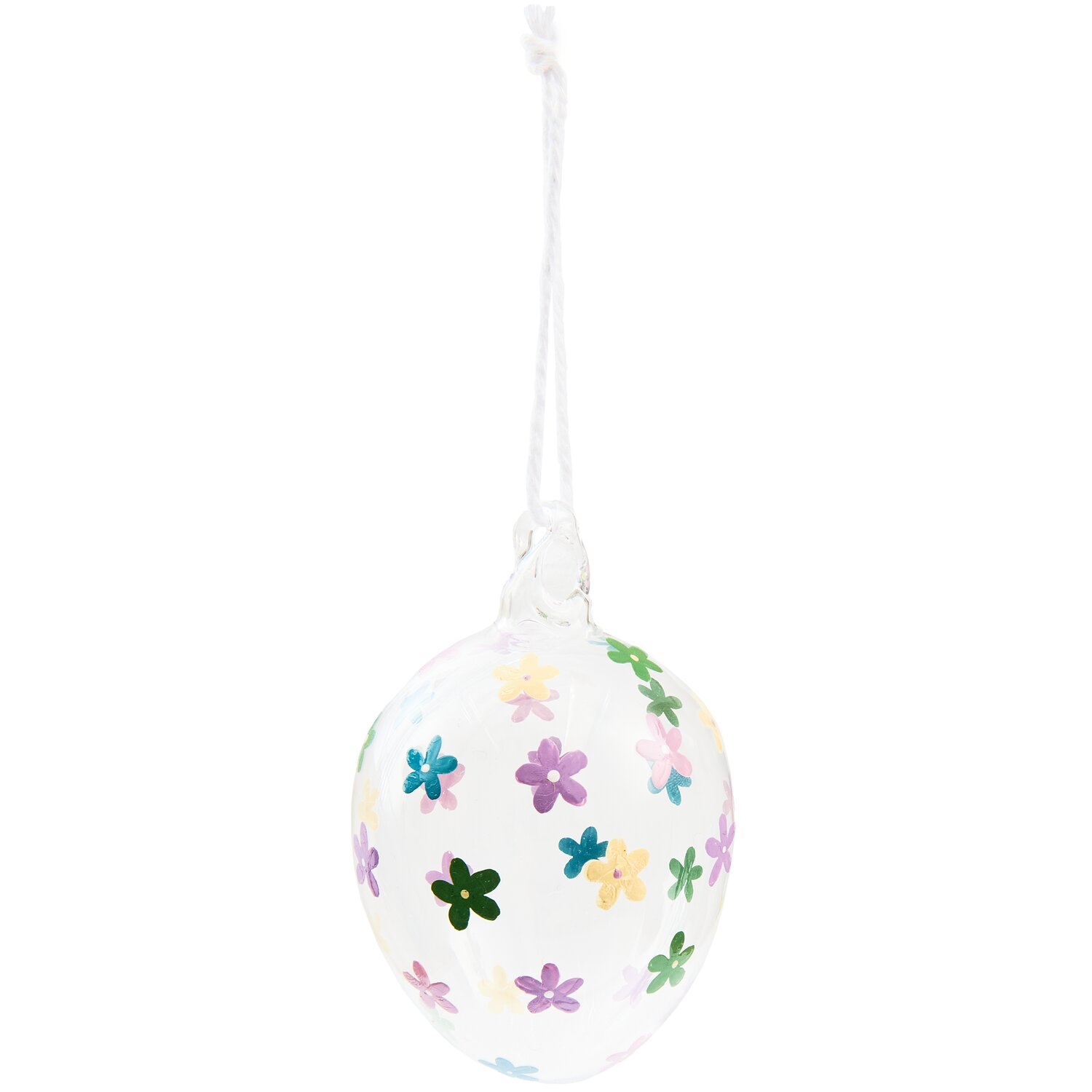 Glas Ei Blüten 9xØ6cm von Rico Design