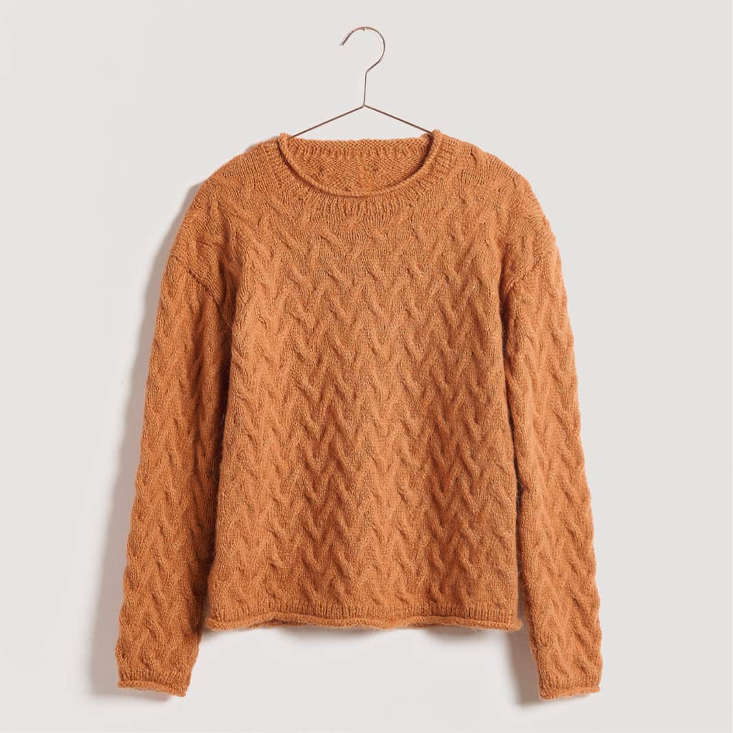Gestrickter Pullover: Modell 36 aus dem Heft Lovewool No. 23