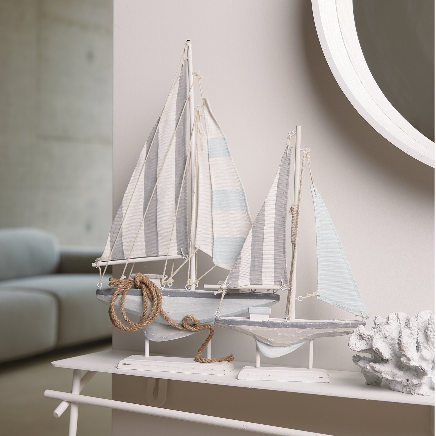 Koralle aus Polyresin weiß 18x17x10cm von Rico Design