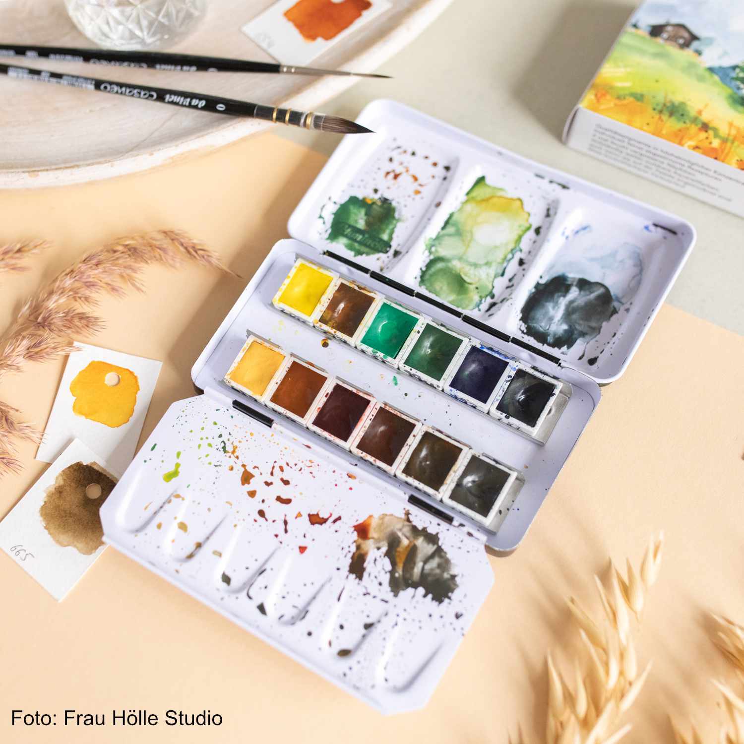 Schmincke Horadam Aquarellkasten Frau Hölle Landscape Basic Edition 12x halbe Näpfe Schmincke Horadam Aquarellkasten Frau Hölle Landscape Basic Edition 12x halbe Näpfe