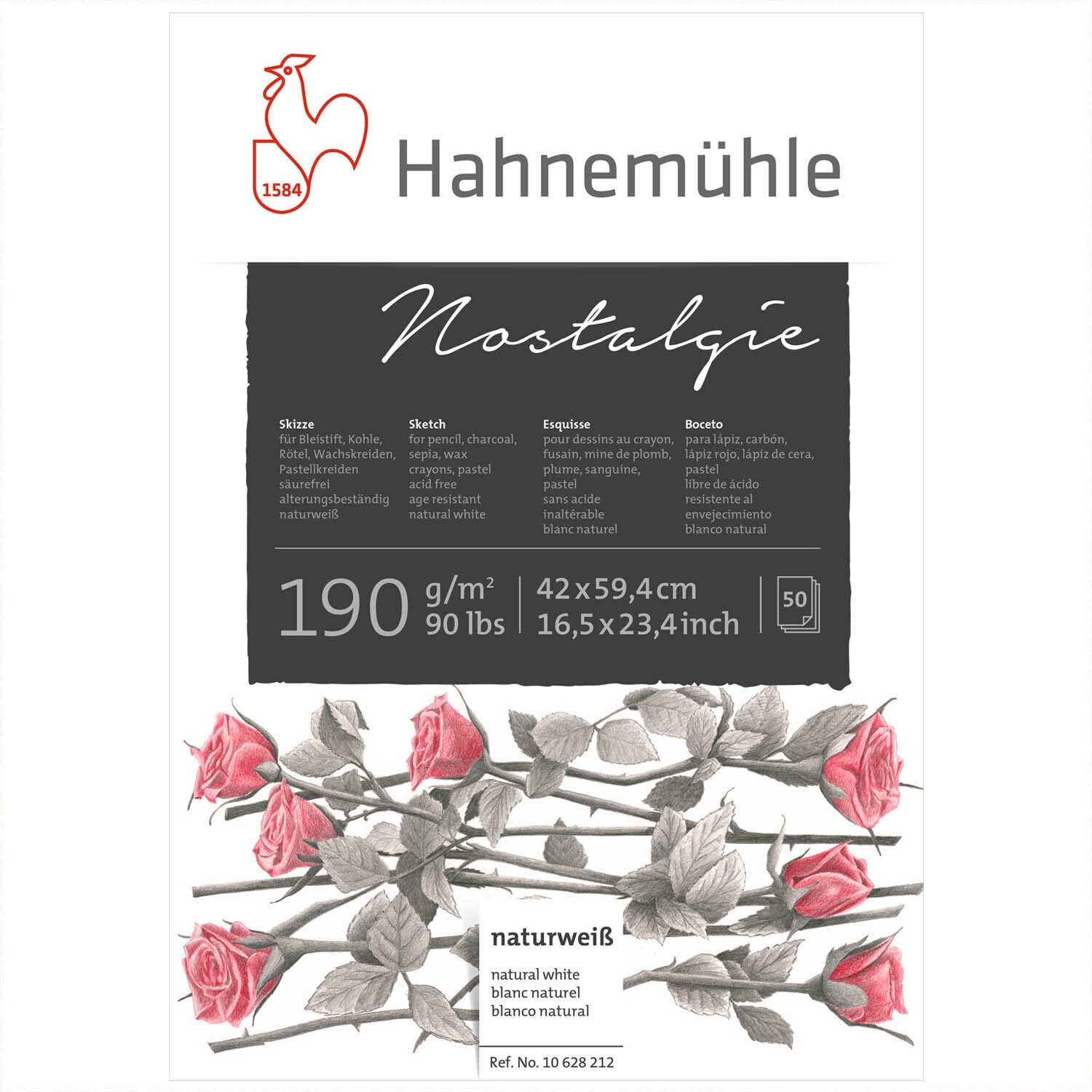Skizzenblock Nostalgie 190g/m² 50 Blatt
