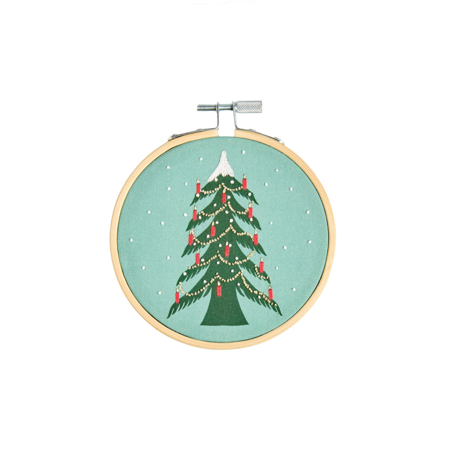 Stickpackung vorgezeichnet Weihnachtsbaum Ø10cm von Rico Design