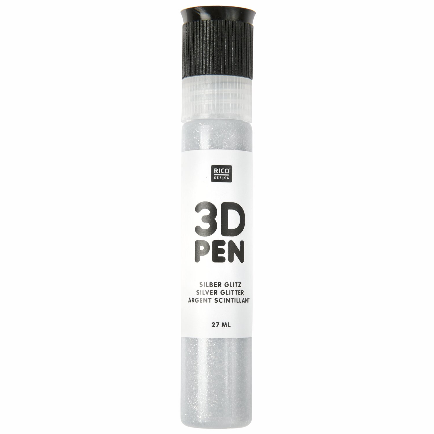 Rico Design 3D Pen Farbe Silber Glitz