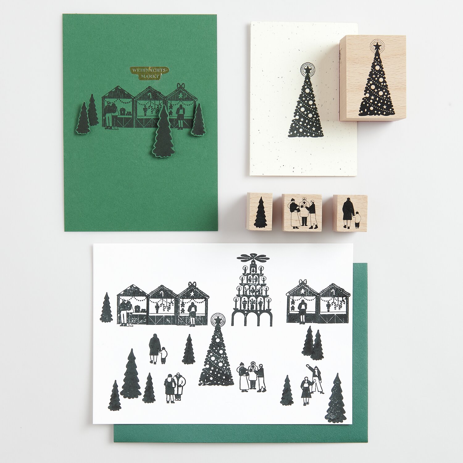 Stempelset Weihnachtsmarkt 12-teilig von Rico Design Stempelset Weihnachtsmarkt 12-teilig von Rico Design