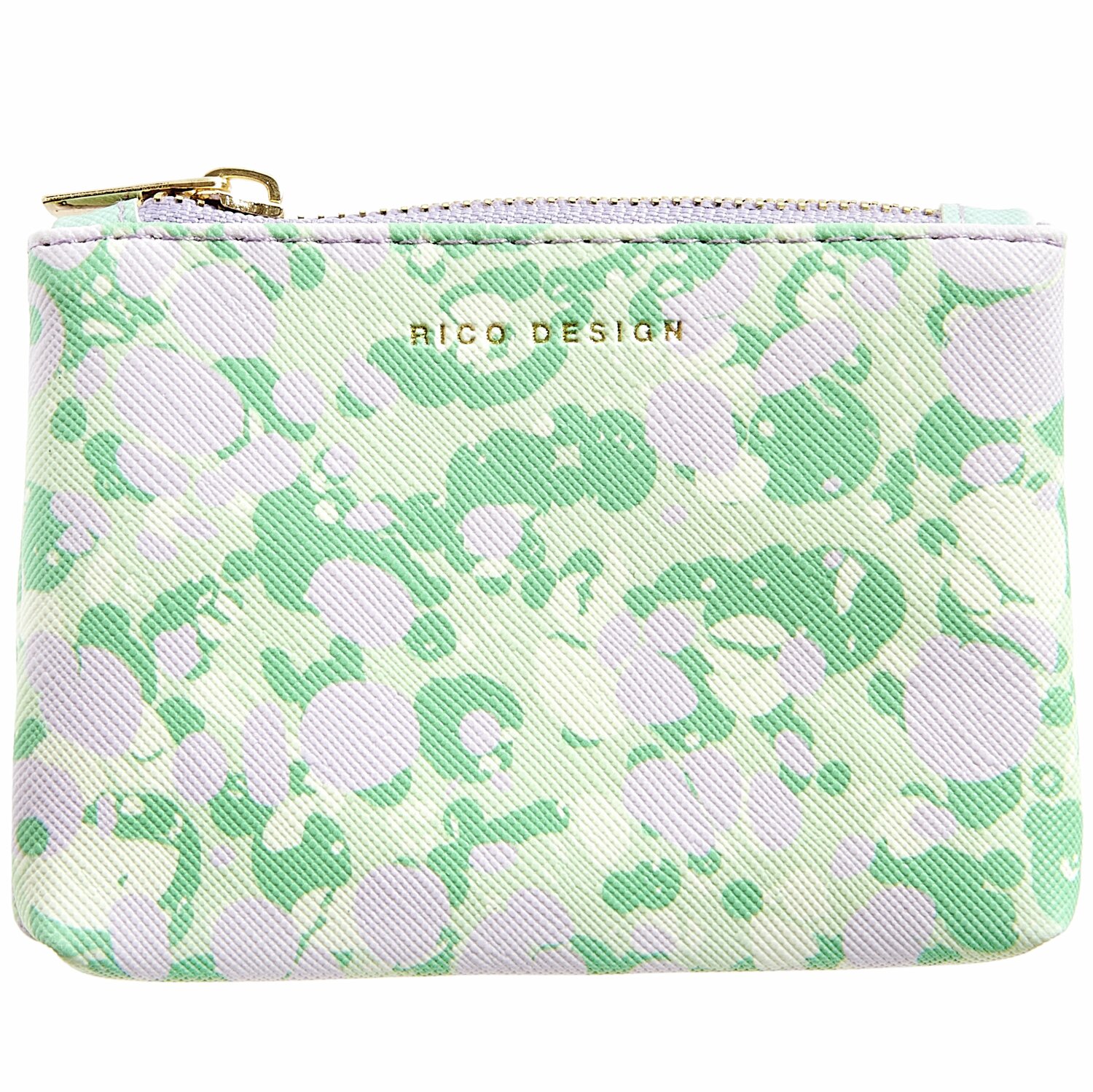 Etui XS Sky Marmoriert: Kleines, marmoriertes Etui von Rico Design in Grün und Weiß, 10,5x7,5cm. Ideal für unterwegs.