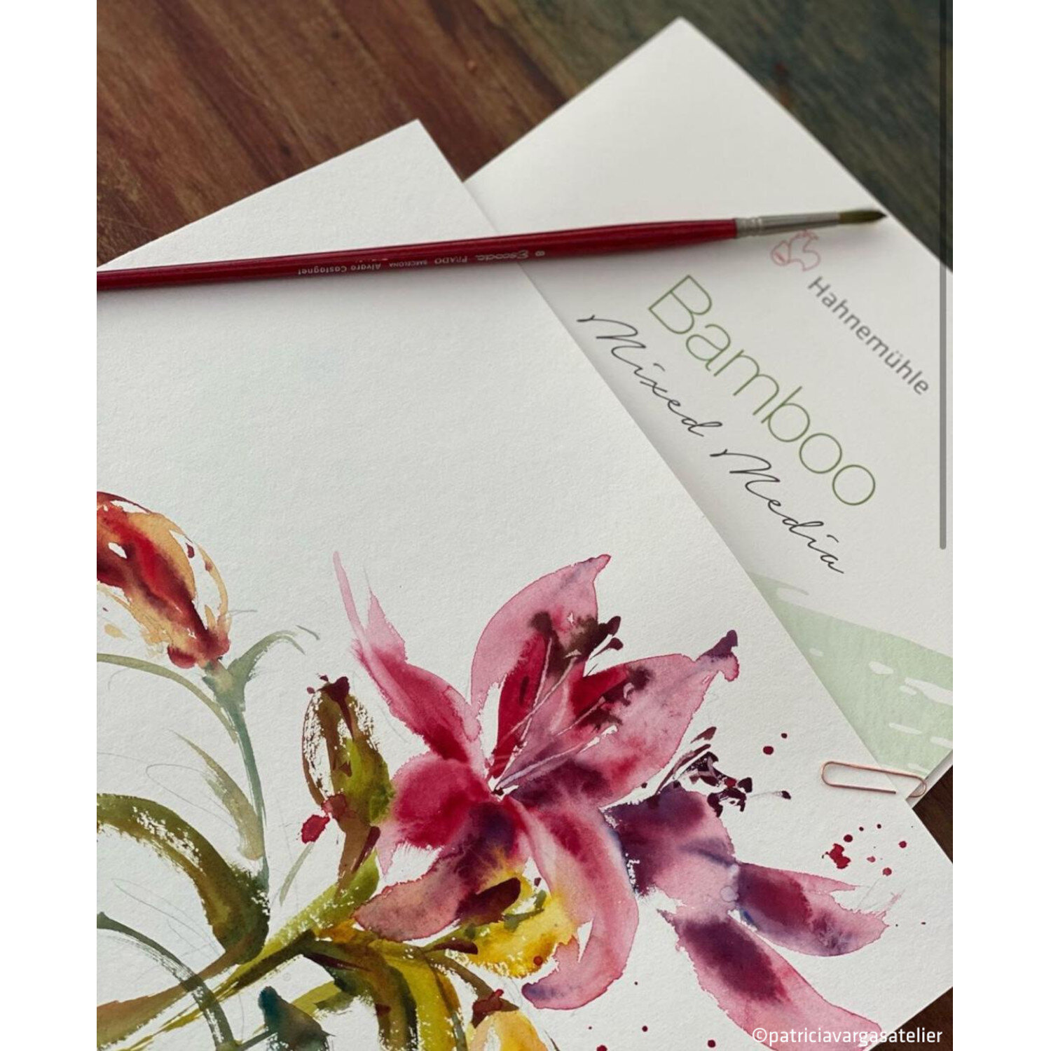 Block Bamboo Mixed Media 265g/m² Größe 24x32cm 25 Blatt von Hahnemühle FineArt 