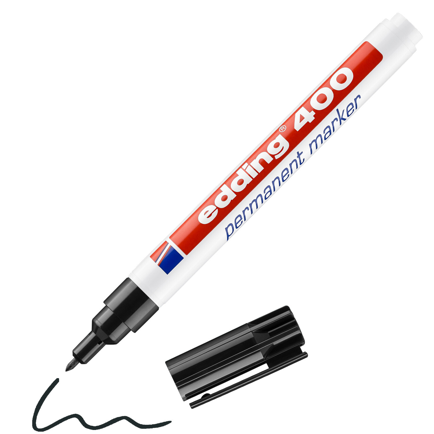400 Permanentmarker schwarz 1mm von edding International 400 Permanentmarker schwarz 1mm von edding, ideal für präzises Schreiben. Abnehmbarer Deckel.