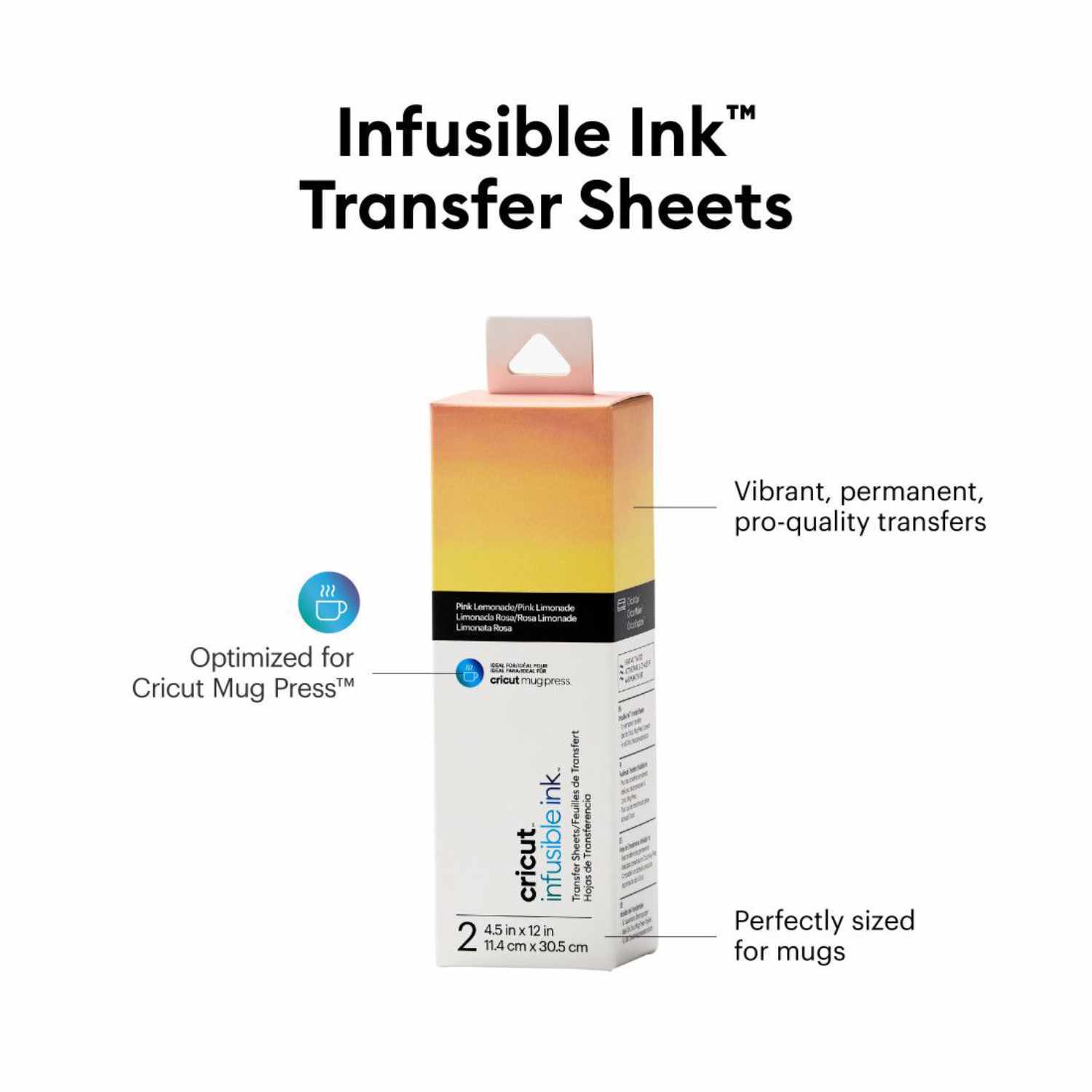 Infusible Ink Transferbogen Pink Lemonade 11,4x30,5cm 2 Stück Infusible Ink Transferbogen Pink Lemonade 11,4x30,5cm 2 Stück