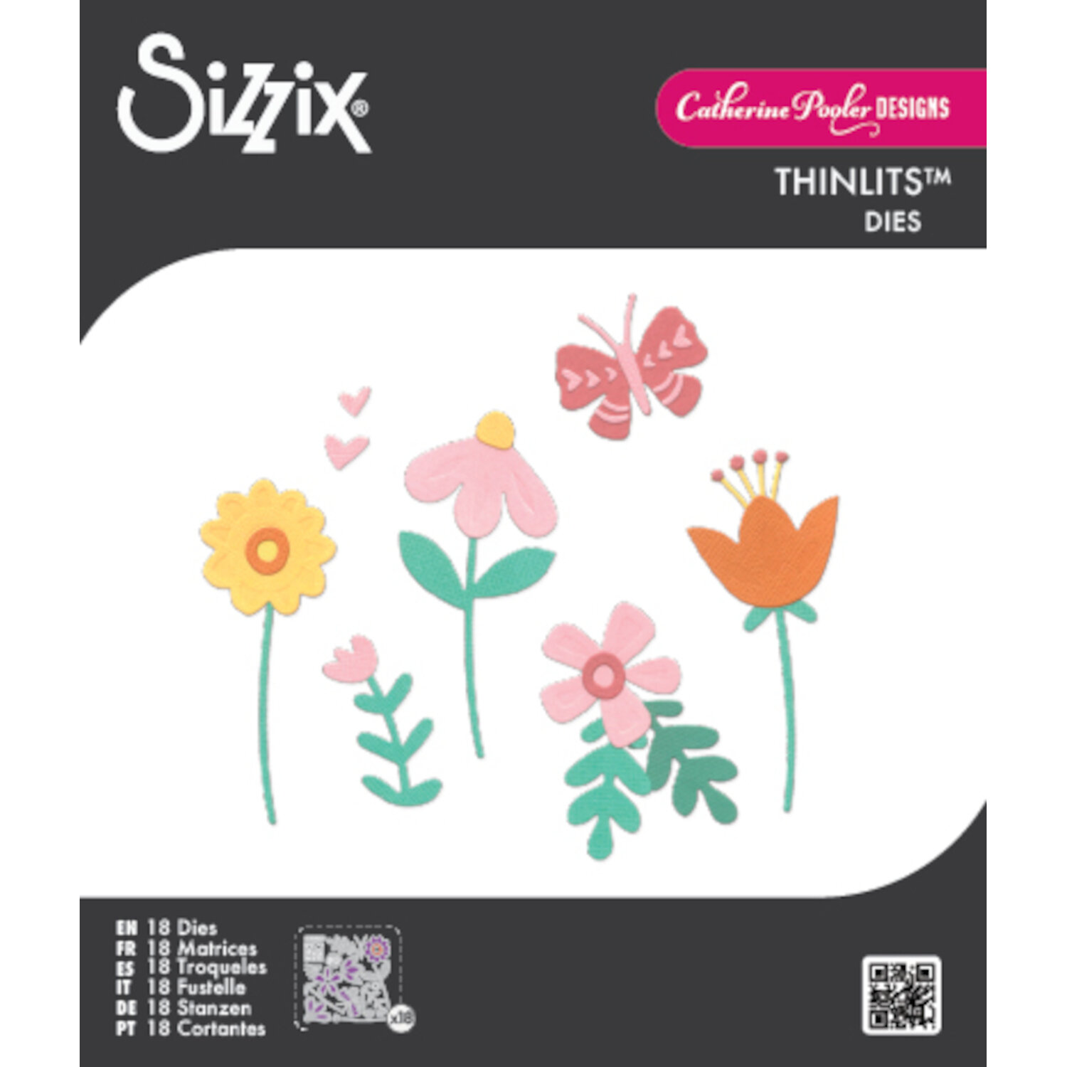 Thinlits Die Set Friendly Florals 18-teilig von idee. Creativmarkt 