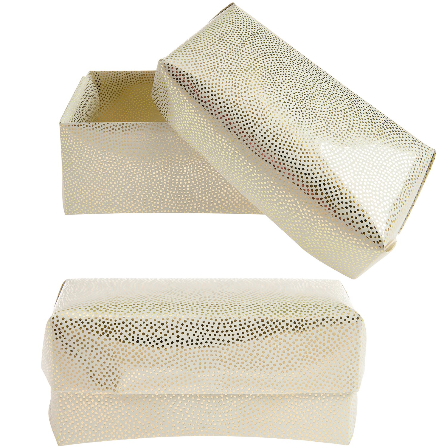 Geschenkboxen Advent Pünktchen Gold 2 Stück 25x1x34cm von Rico Design
