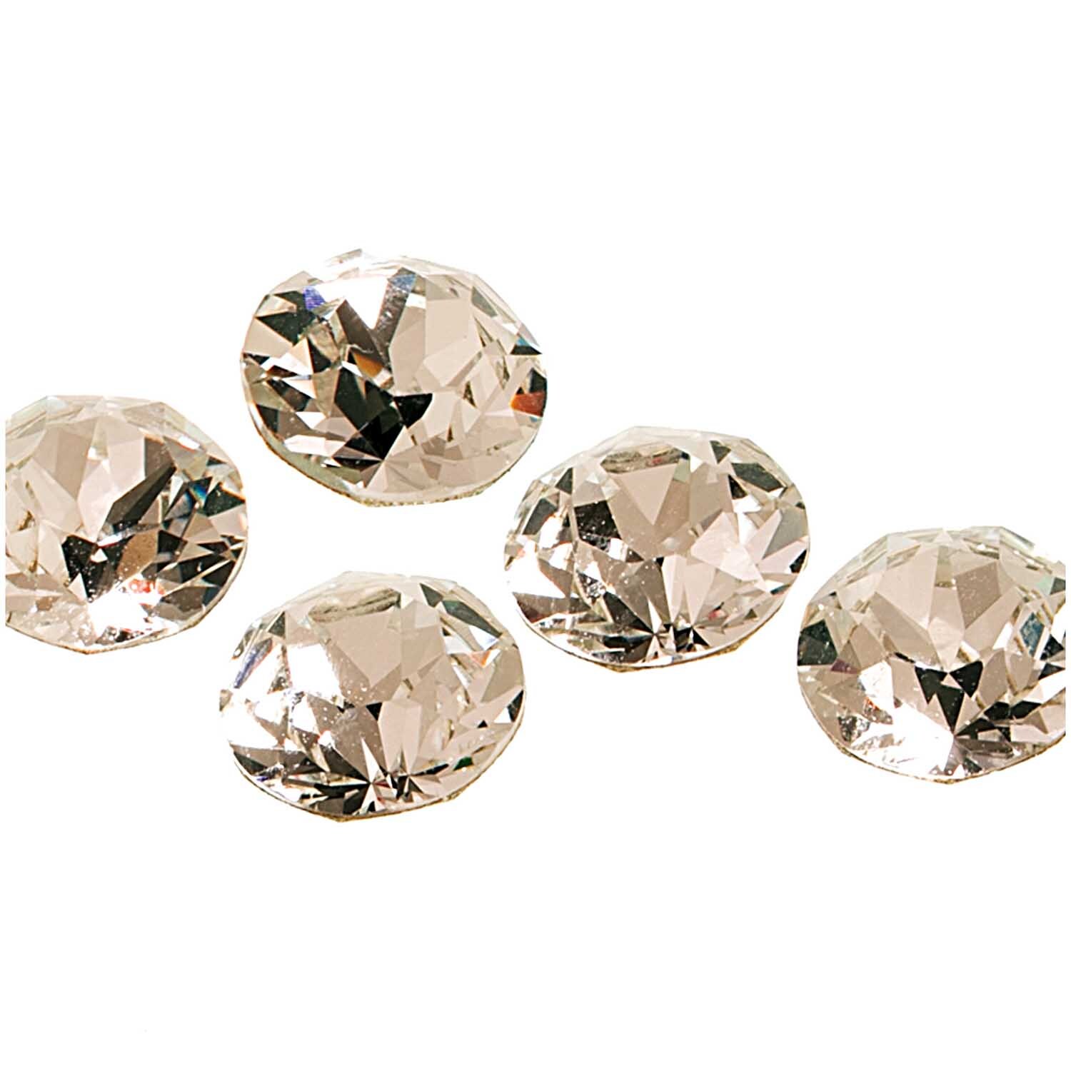 Strass-Steine spitz crystal 6mm 5 Stück