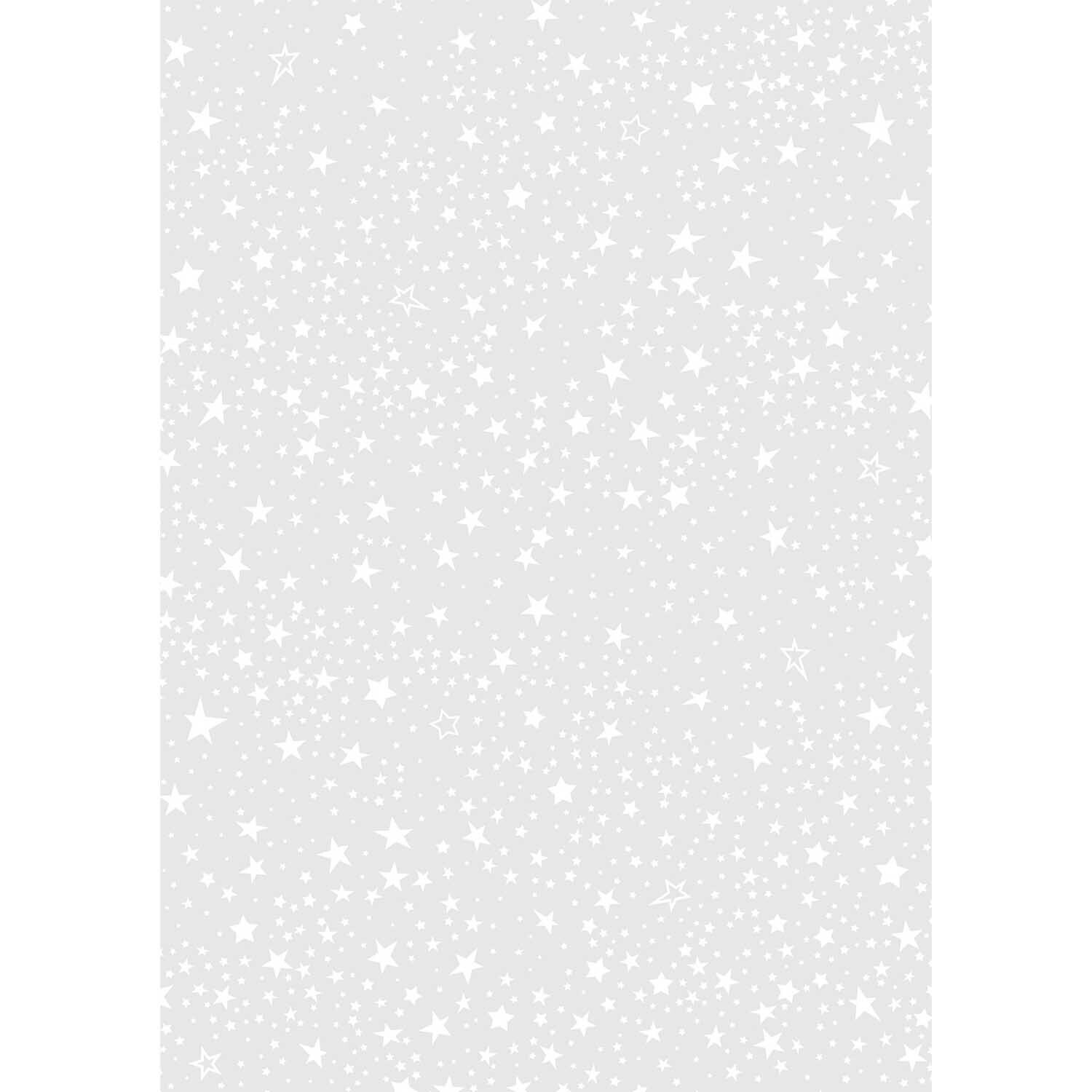 Transparentpapier Sterne weiß 50x70cm 115g/m²